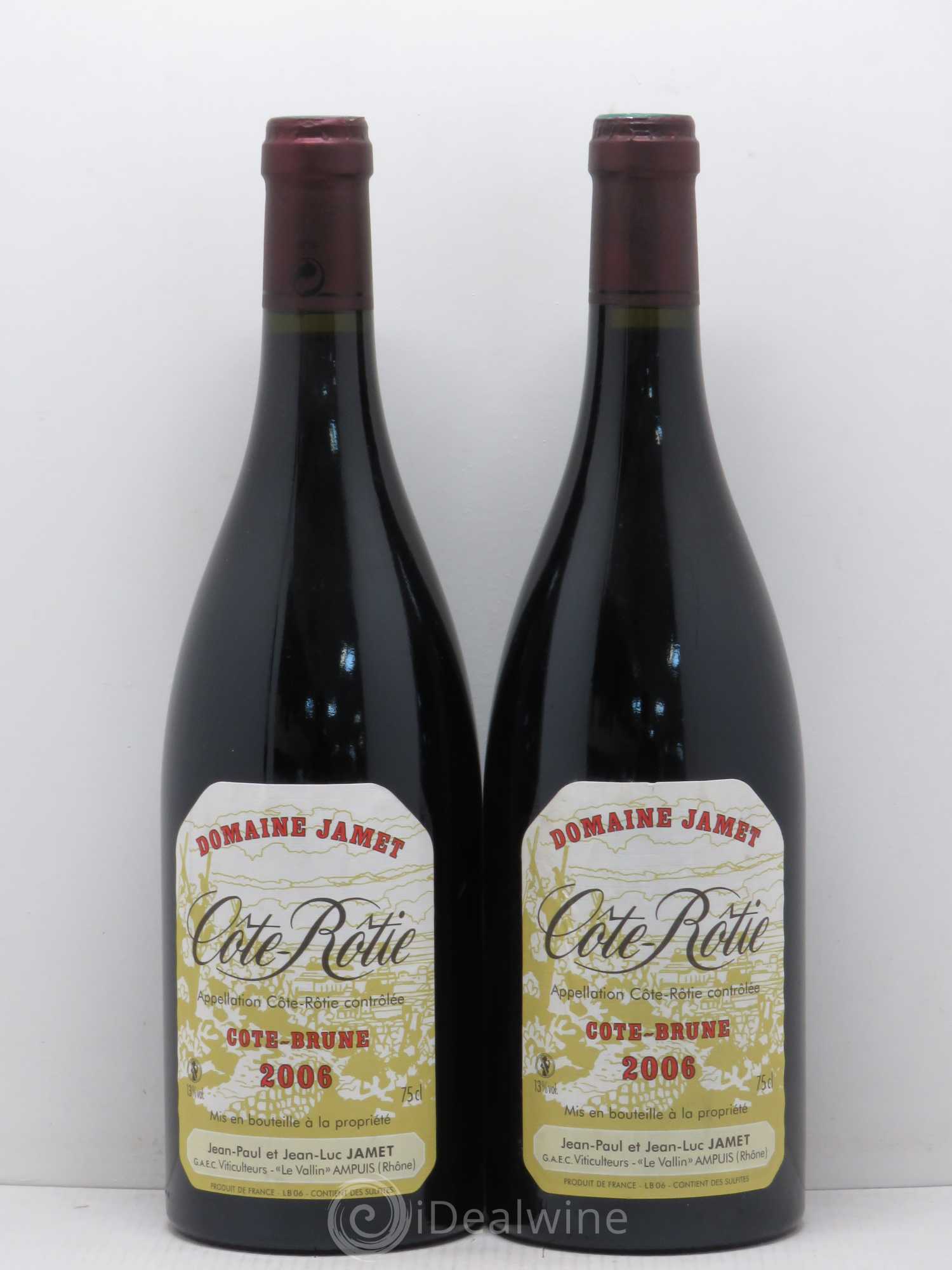 Côte-Rôtie Côte Brune Jamet (Domaine) 2006 - Lot de 2 bouteilles - 0