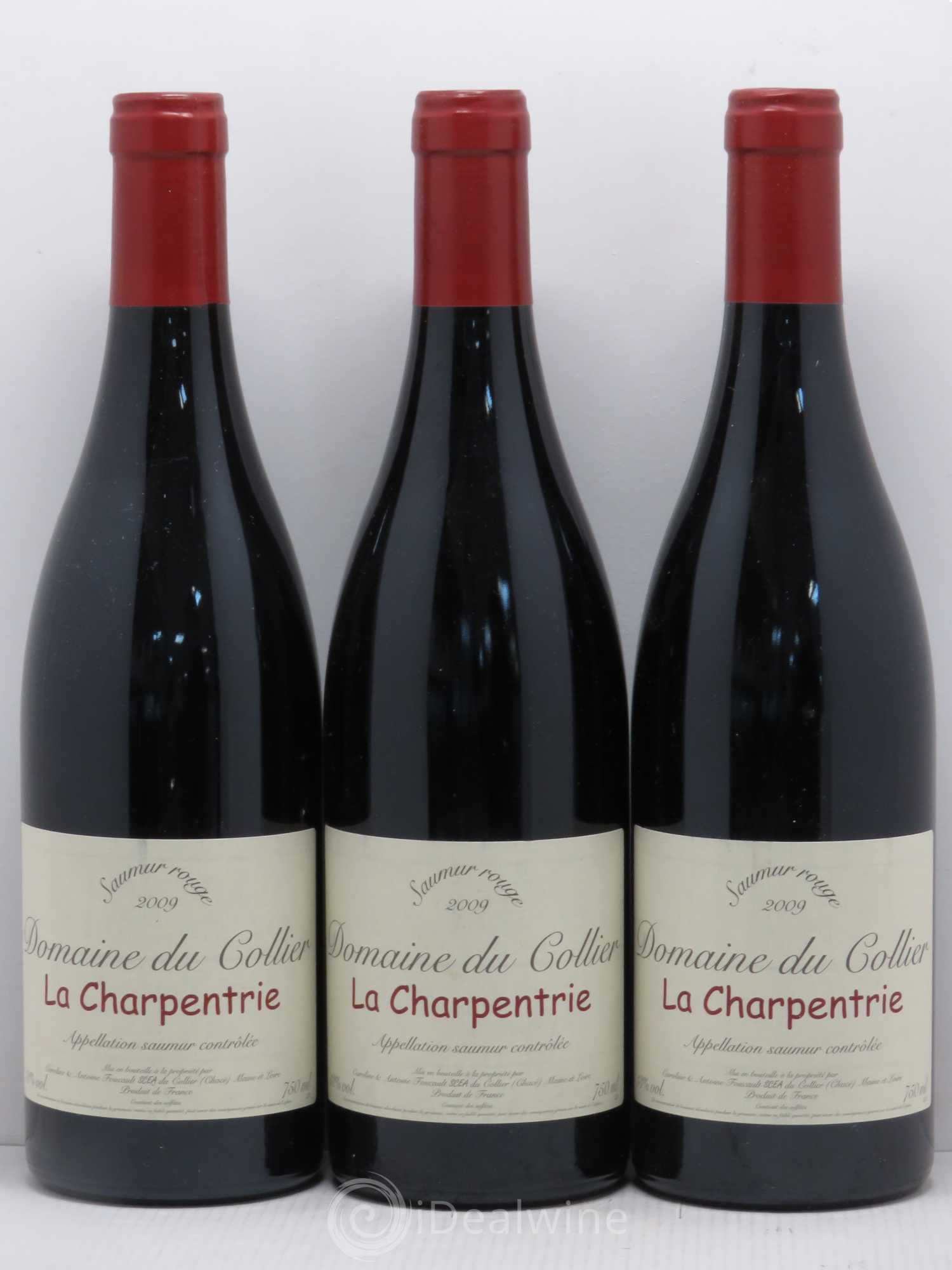 Saumur La Charpentrie Domaine du Collier 2009 - Lot de 3 bouteilles - 0