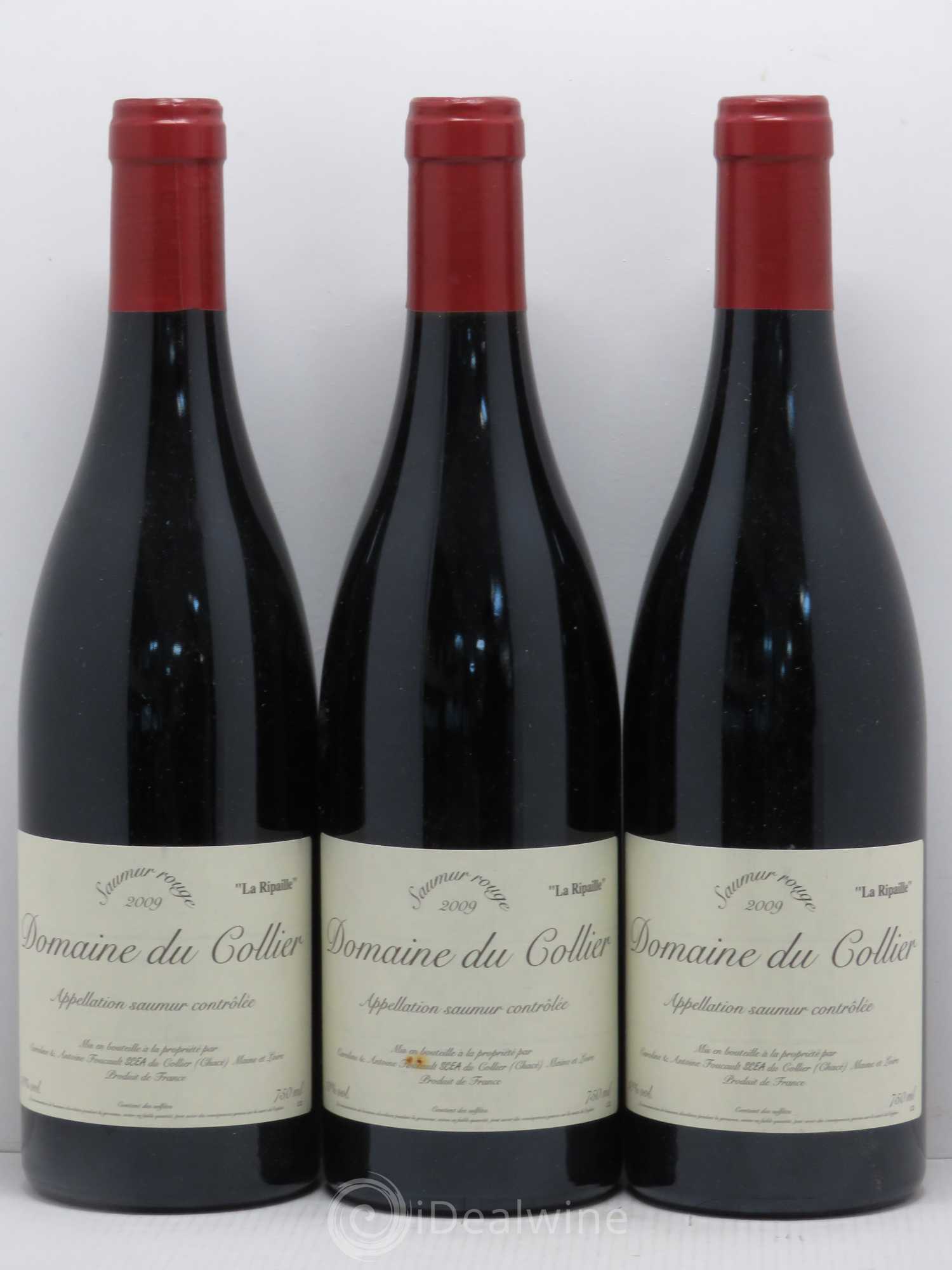 Saumur La Ripaille Domaine du Collier 2009 - Lot de 3 bouteilles - 0