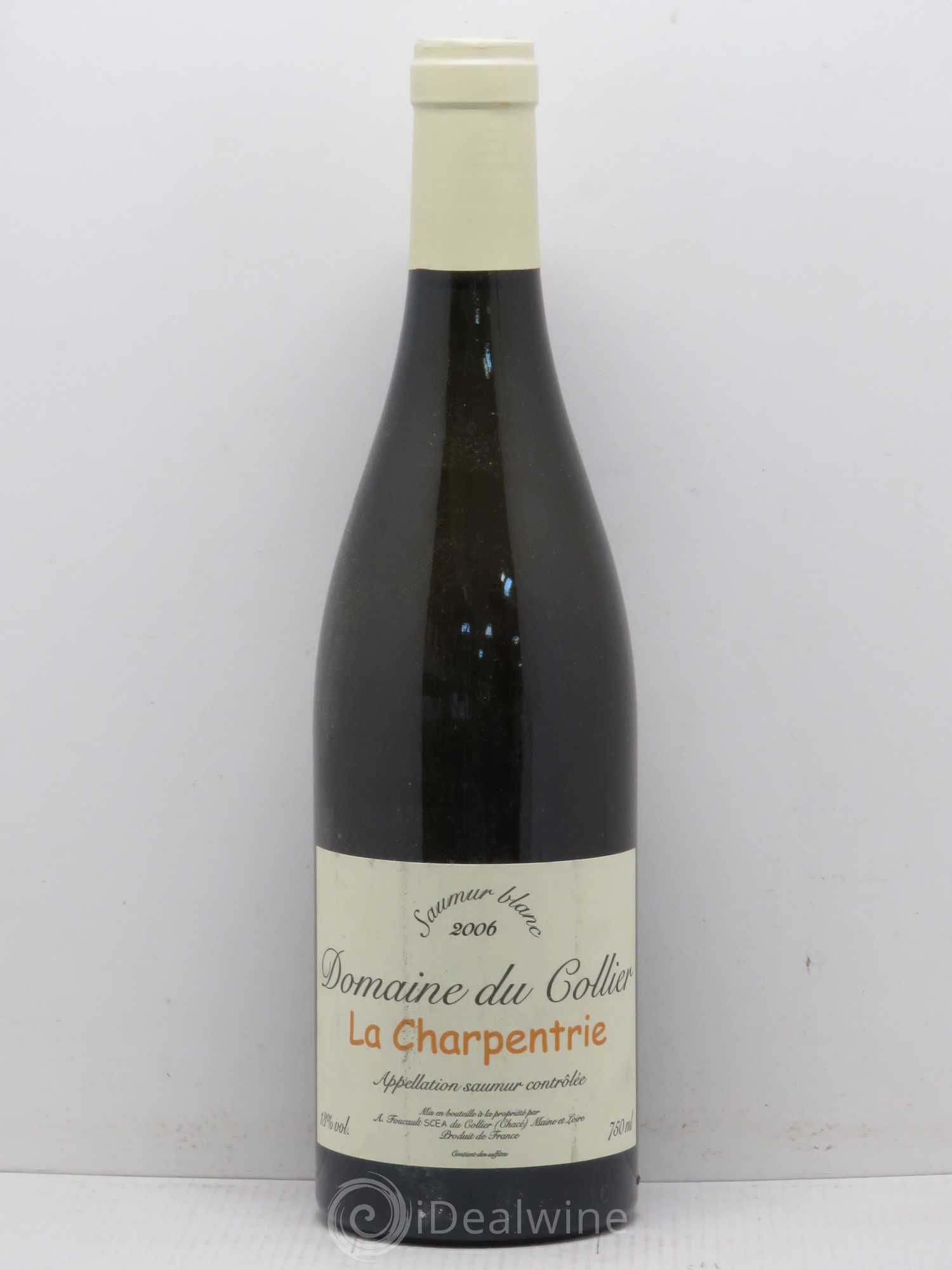 Saumur La Charpentrie Domaine du Collier 2006 - Lot de 1 bouteille - 0