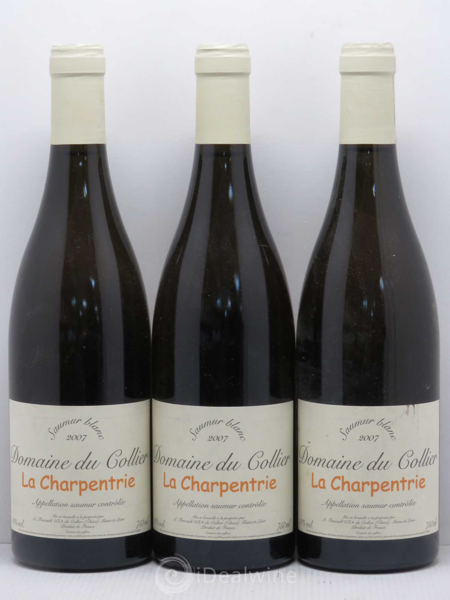 Saumur La Charpentrie Domaine du Collier 2007 - Lot de 6 bouteilles - 1