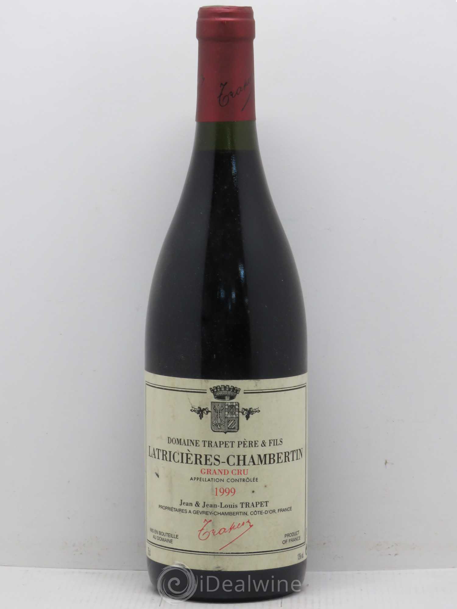 Latricières-Chambertin Grand Cru Domaine Trapet 1999 - Lot de 1 bouteille - 0
