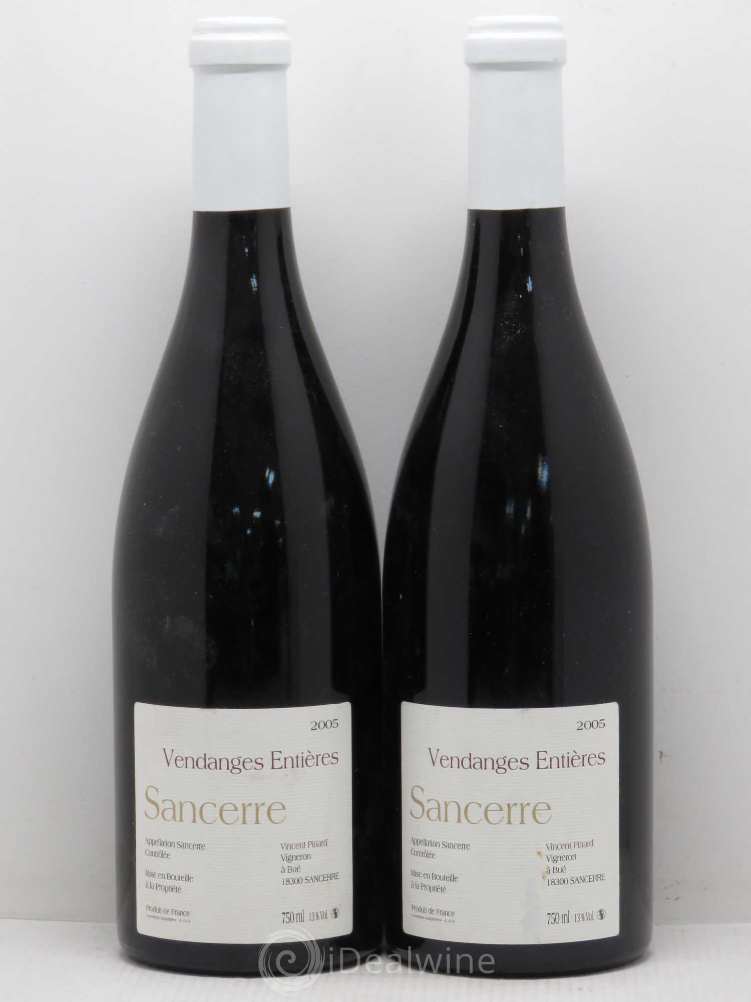Sancerre Vendanges Entières Vincent Pinard 2005 - Lot de 2 bouteilles - 0