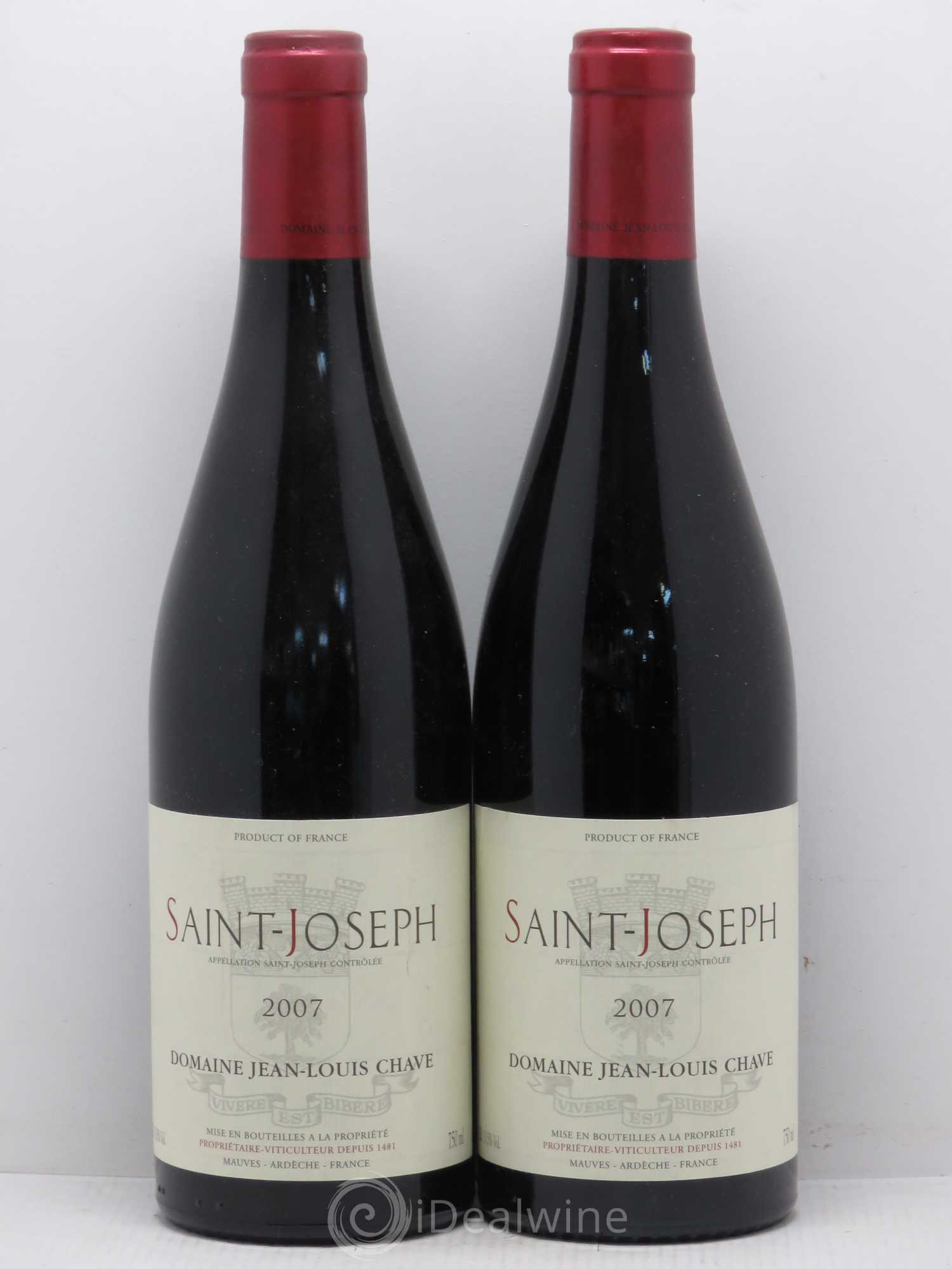 Saint-Joseph Jean-Louis Chave 2007 - Lot de 2 bouteilles - 0