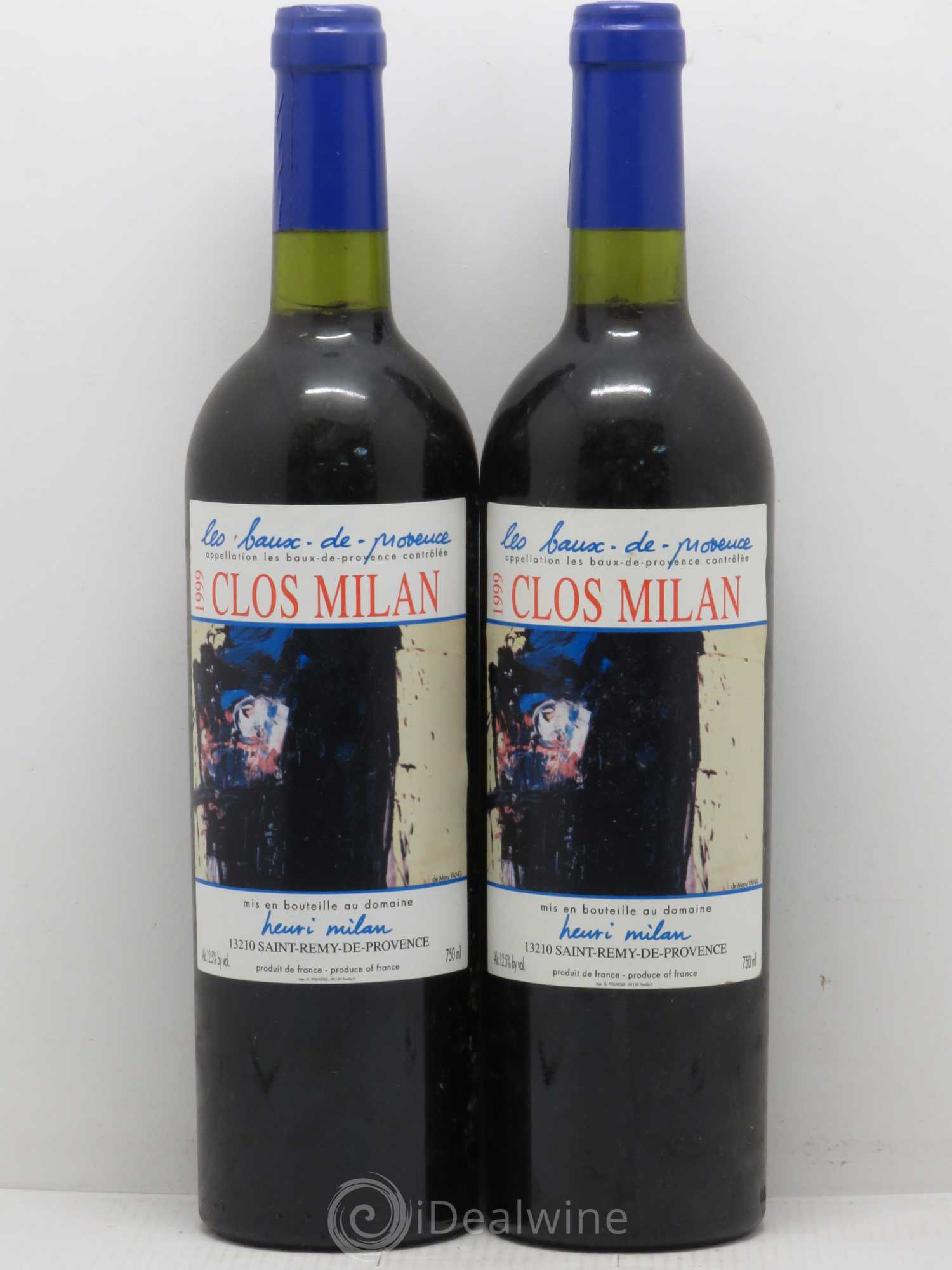 Baux de Provence Clos Milan Henri Milan 1999 - Lot de 2 bouteilles - 0