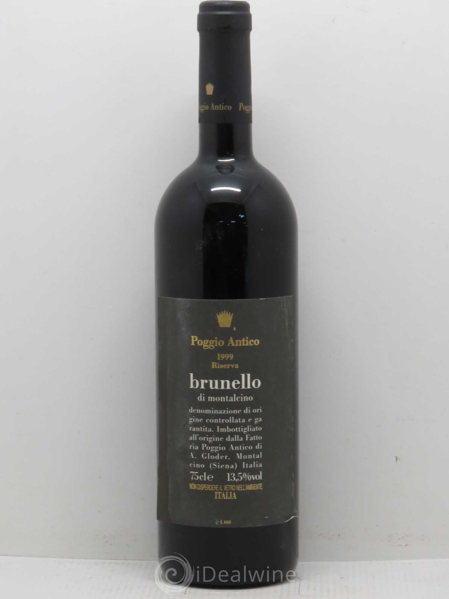 Brunello di Montalcino Poggio Antico Riserva 1999 - Lot de 1 bouteille - 0