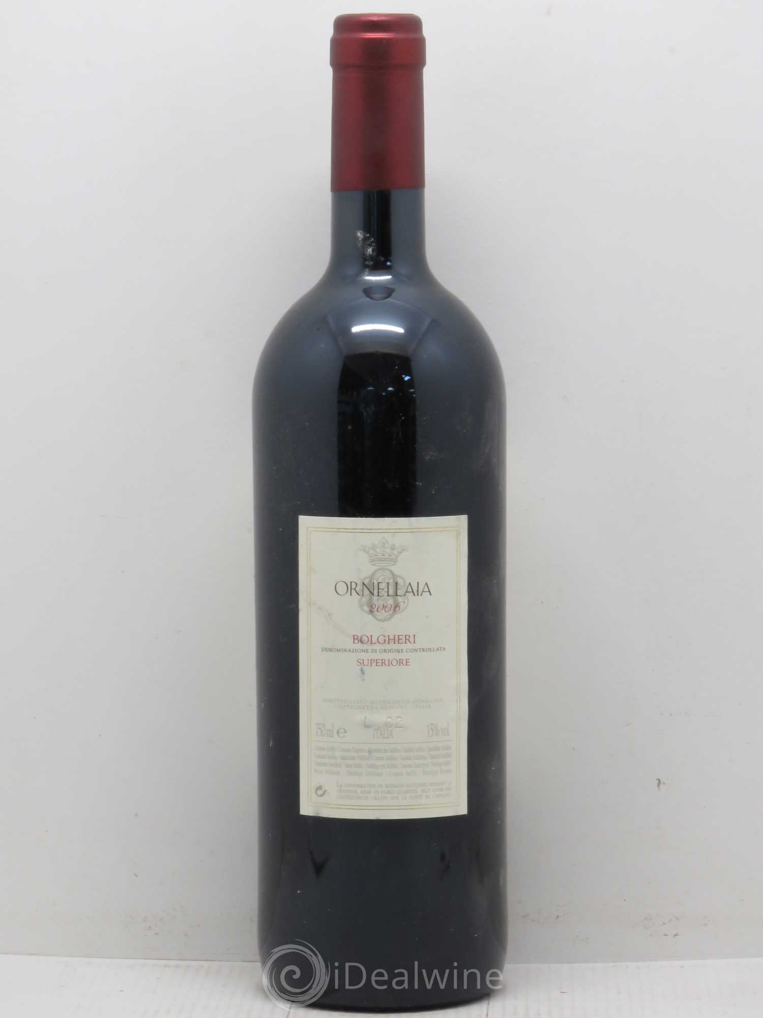 Bolgheri DOC Superiore Ornellaia Tenuta Dell'Ornellaia - Frescobaldi 2006 - Lot de 1 bouteille - 1