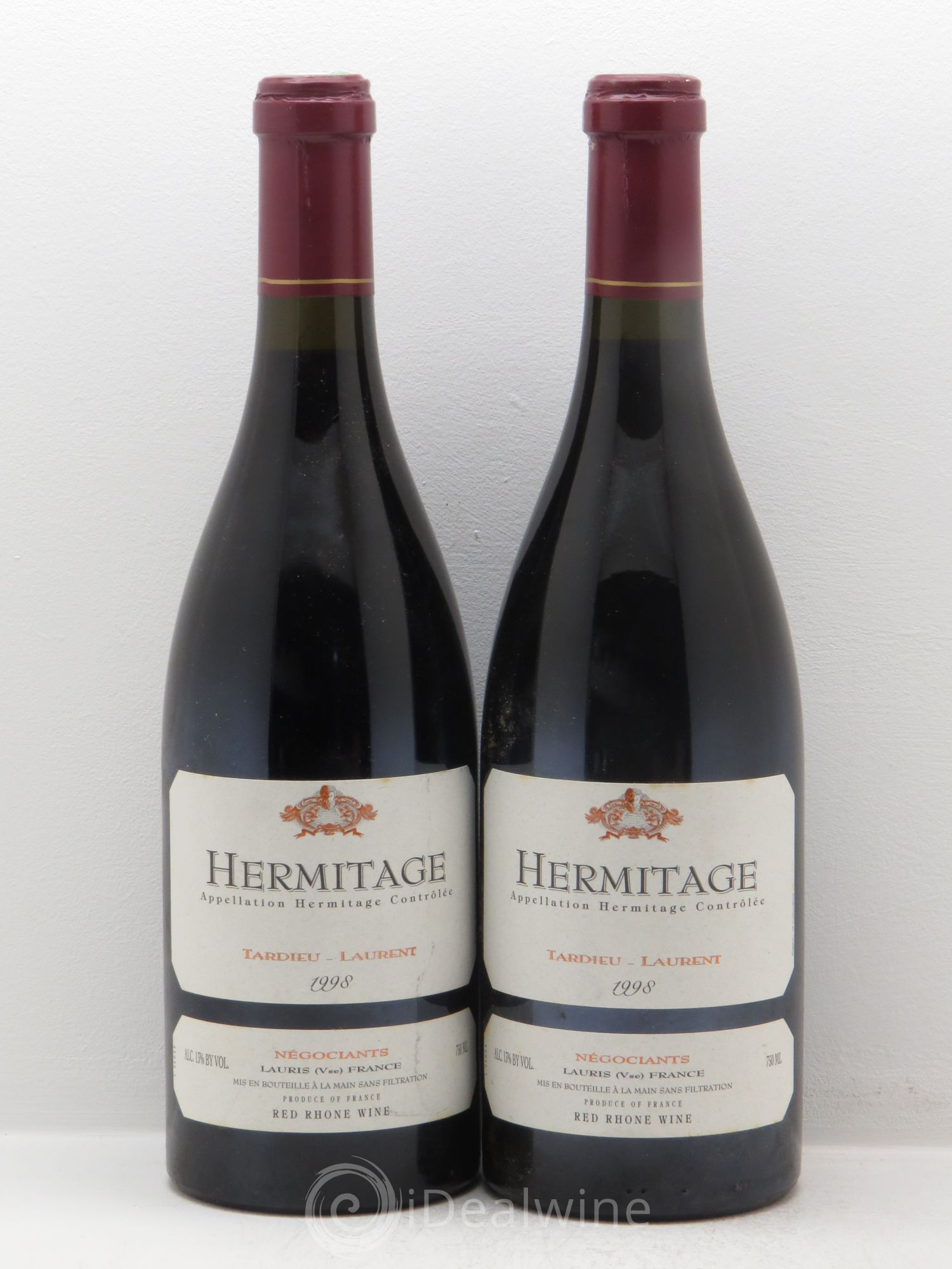 Hermitage Maison Tardieu-Laurent 1998 - Lot de 2 bouteilles - 0