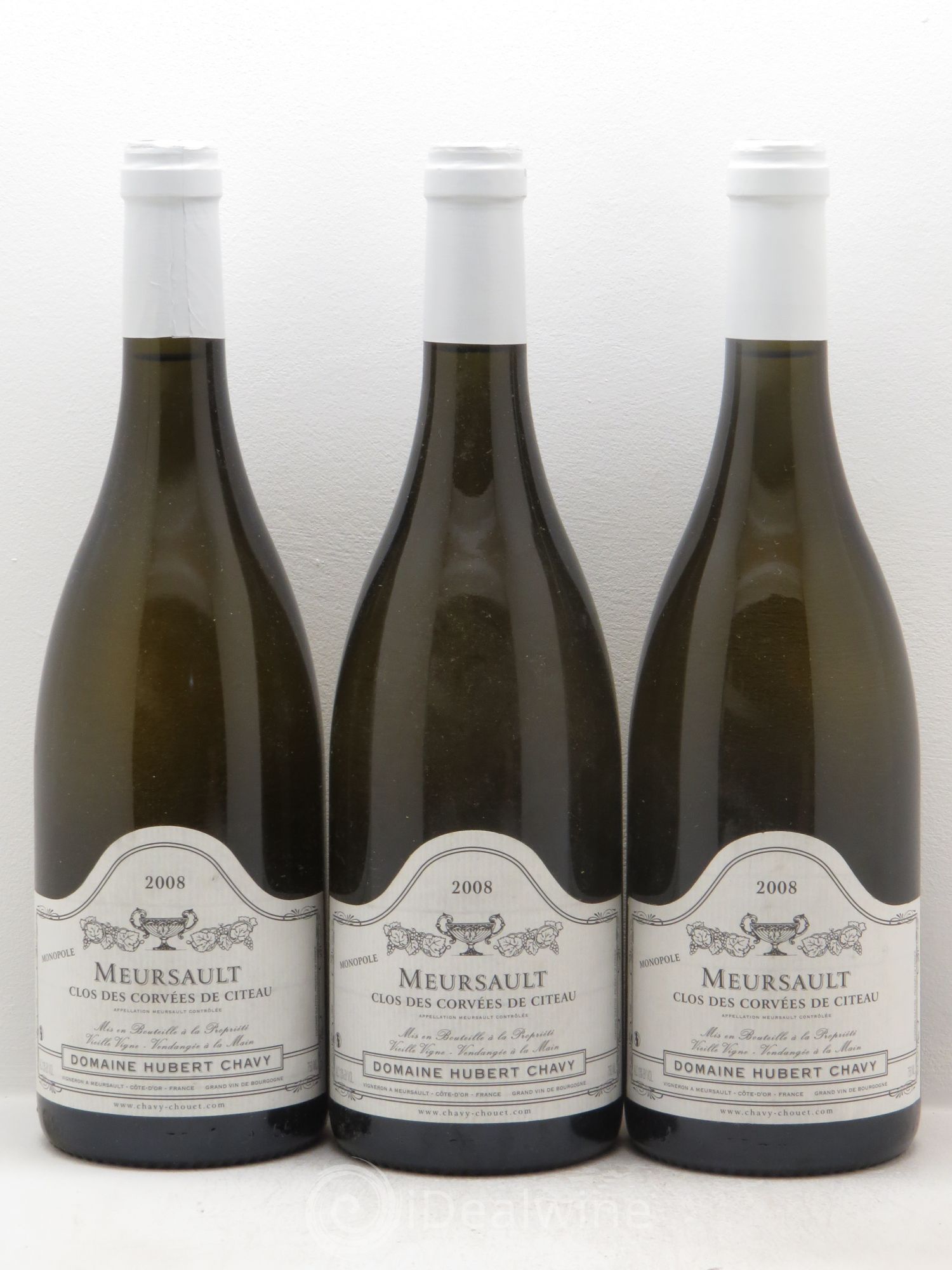 Meursault Clos des Corvées de Citeaux - Hubert Chavy 2008 - Posten von 3 Flaschen - 0