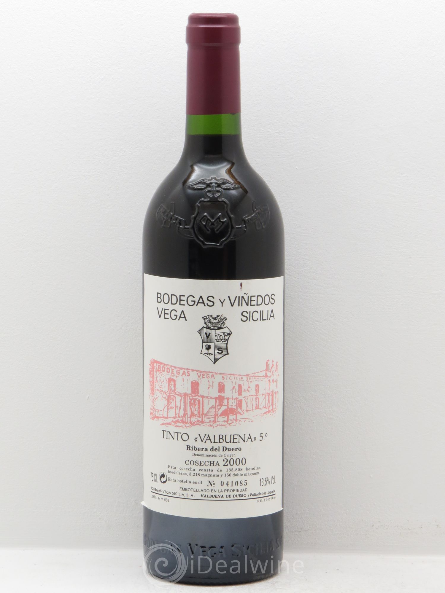 Ribera Del Duero DO Vega Sicilia Valbuena 5 ano Famille Alvarez 2000 - Lot de 1 bouteille - 0