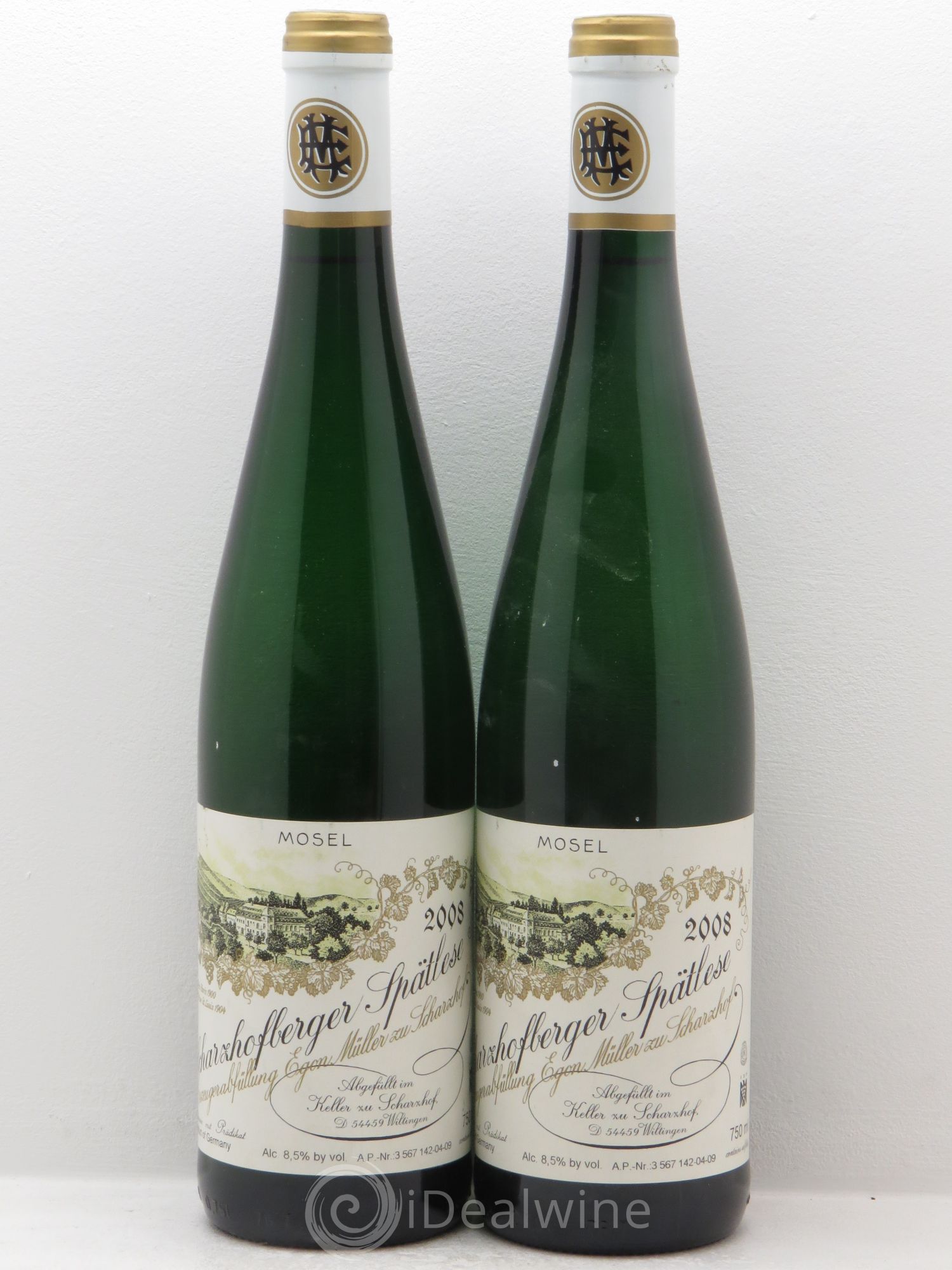 Riesling Weingut Egon Muller Scharzhofberger Riesling Spatlese 2008 - Posten von 2 Flaschen - 0