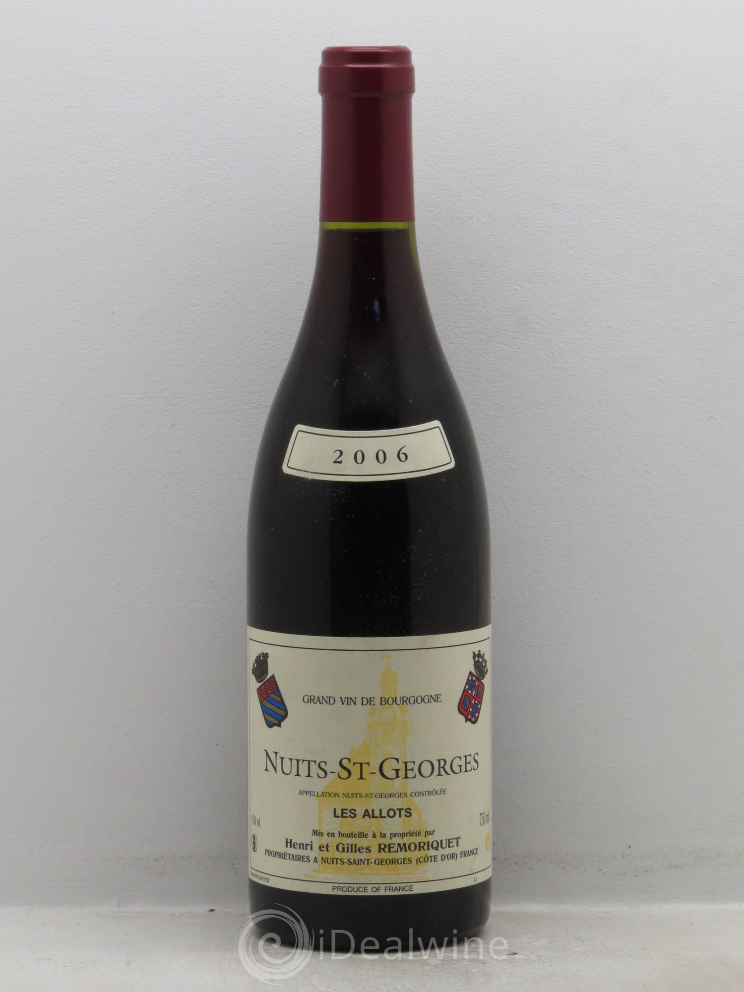 Nuits-Saint-Georges les Allots Gilles Remoriquet (sans prix de réserve) 2006 - Posten von 1 Flasche - 0