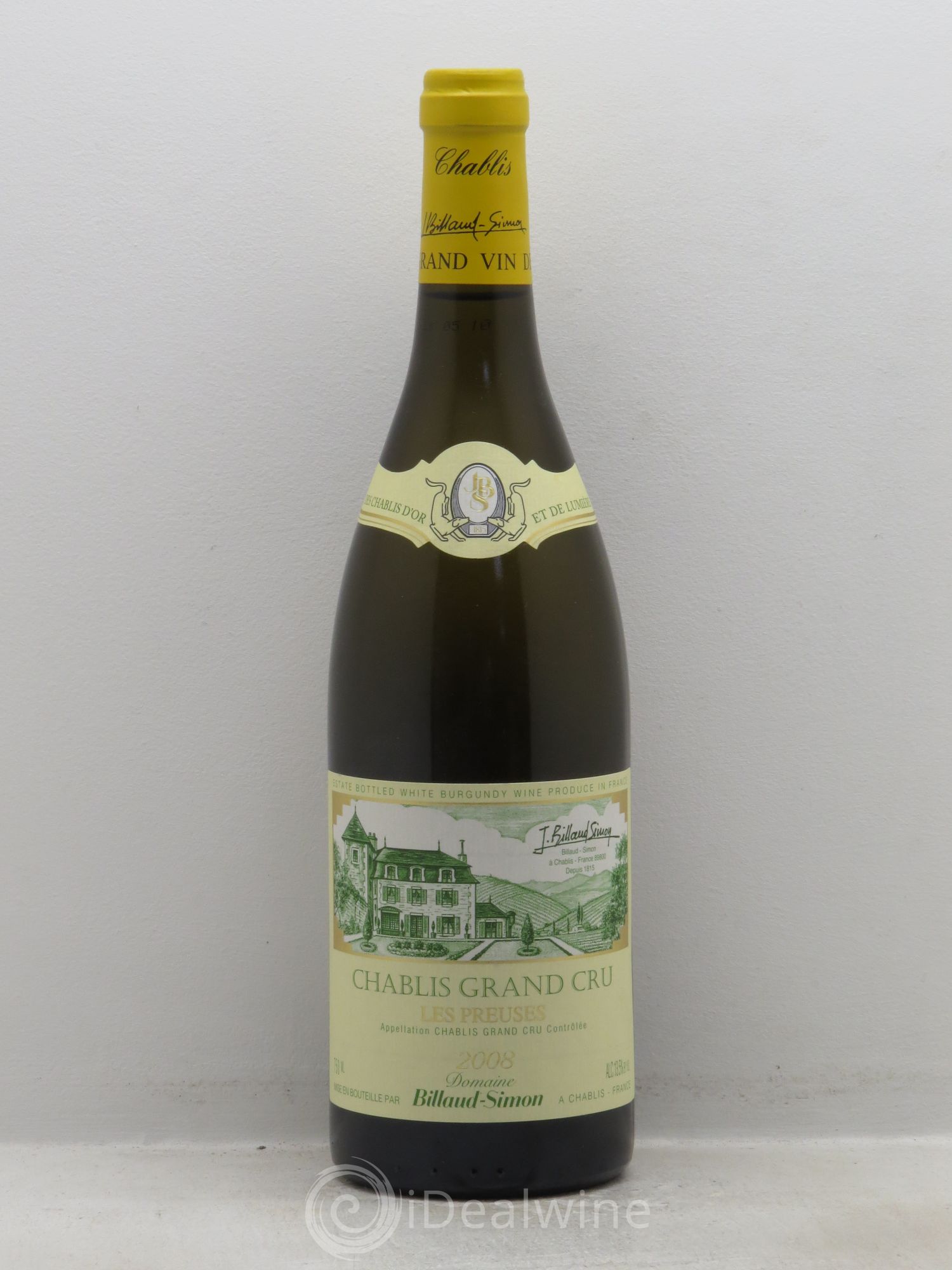Chablis Grand Cru (sans prix de réserve) 2008 - Posten von 1 Flasche - 0
