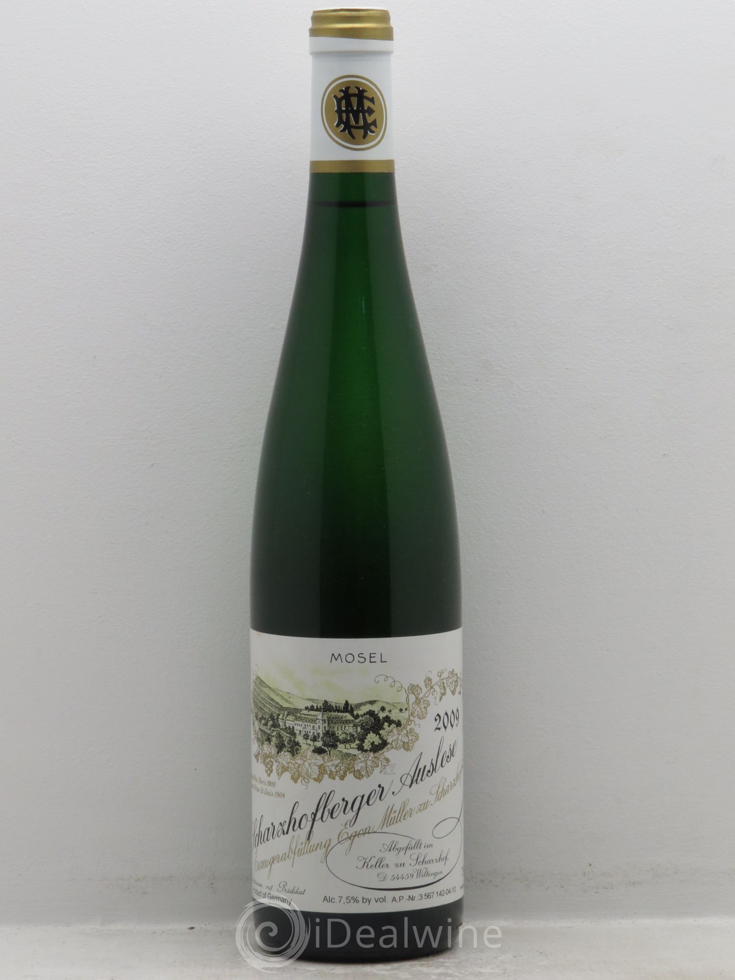 Riesling Scharzhofberger Auslese Egon Müller (sans prix de réserve) 2009 - Posten von 1 Flasche - 0