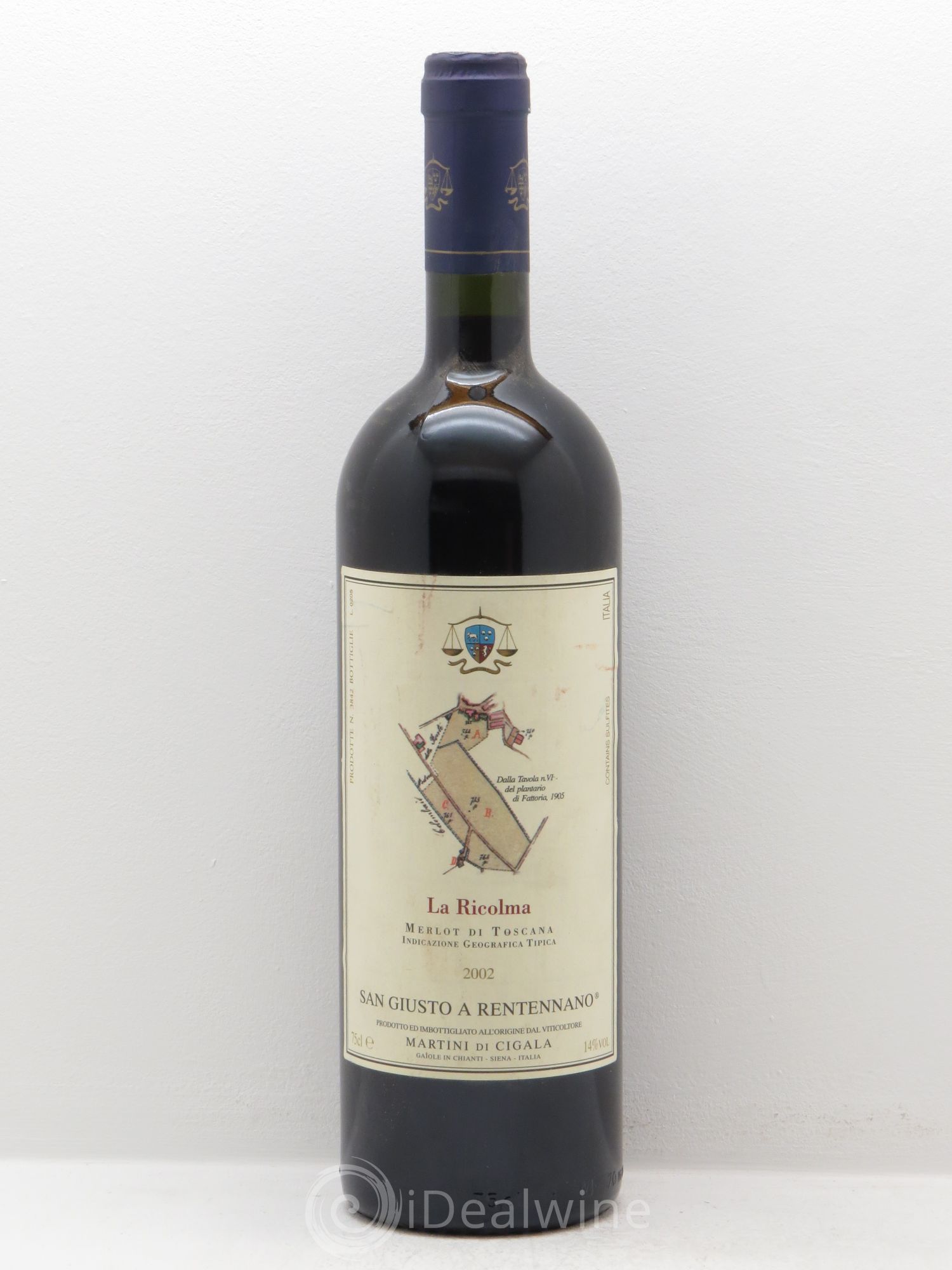 Toscana IGT San Giusto a Rentennano IGT La Ricolma 2002 - Lot de 1 bouteille - 0