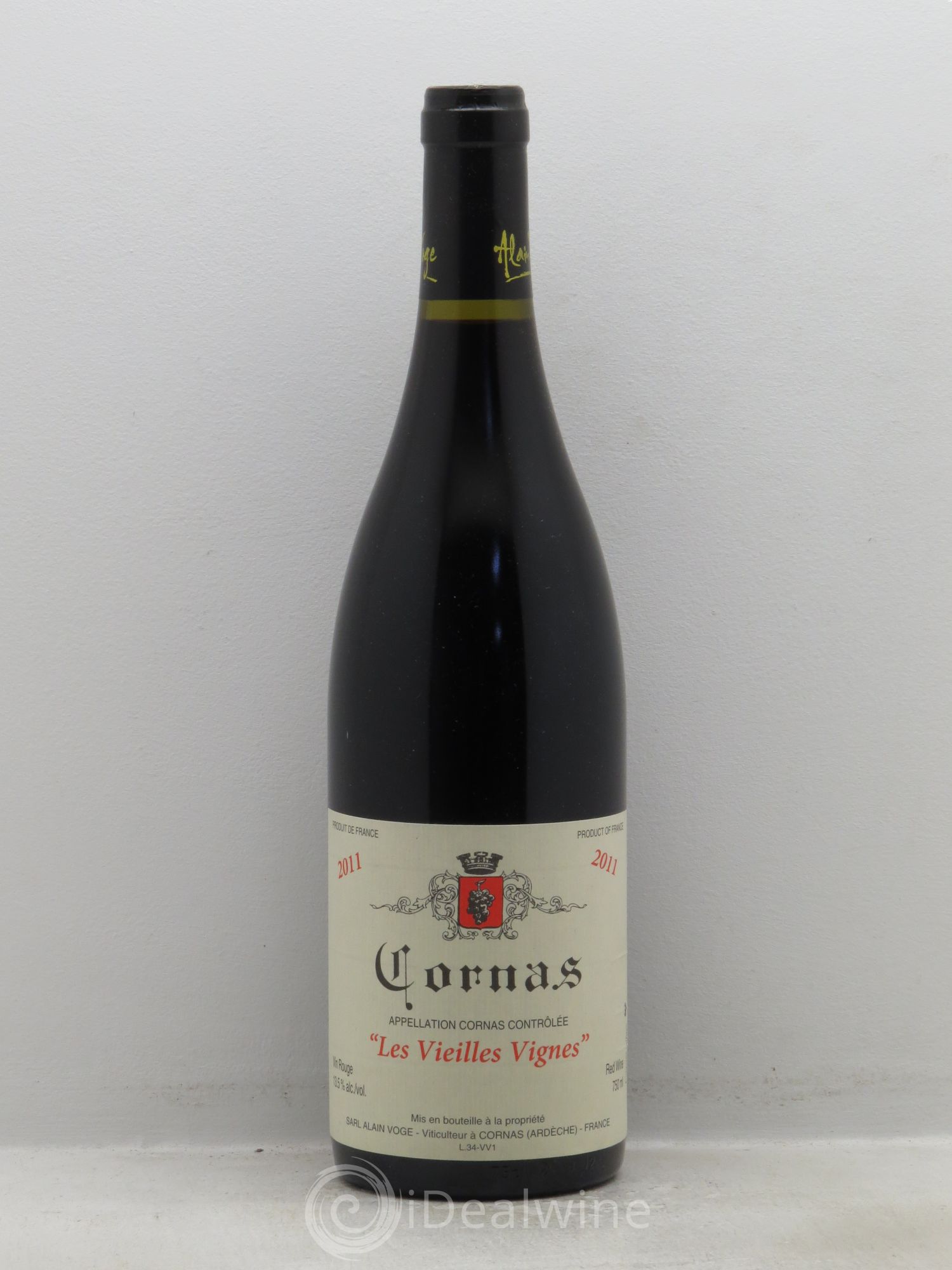 Cornas Les Vieilles Vignes Alain Voge (Domaine) (sans prix de réserve) 2011 - Lot de 1 bouteille - 0
