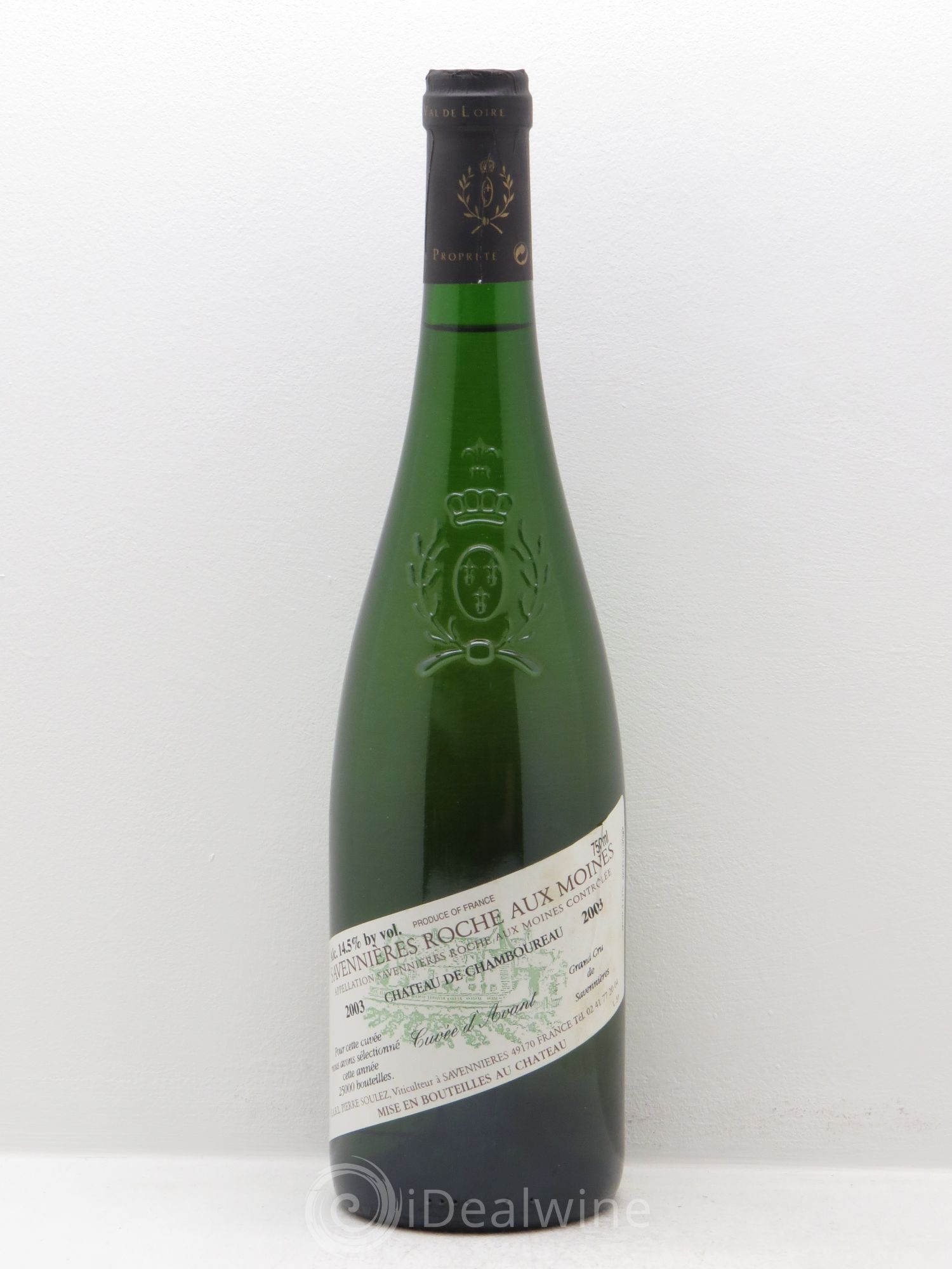 Savennières Roche aux Moines Cuvée d'Avant - Château de Chamboureau 2003 - Posten von 1 Flasche - 0