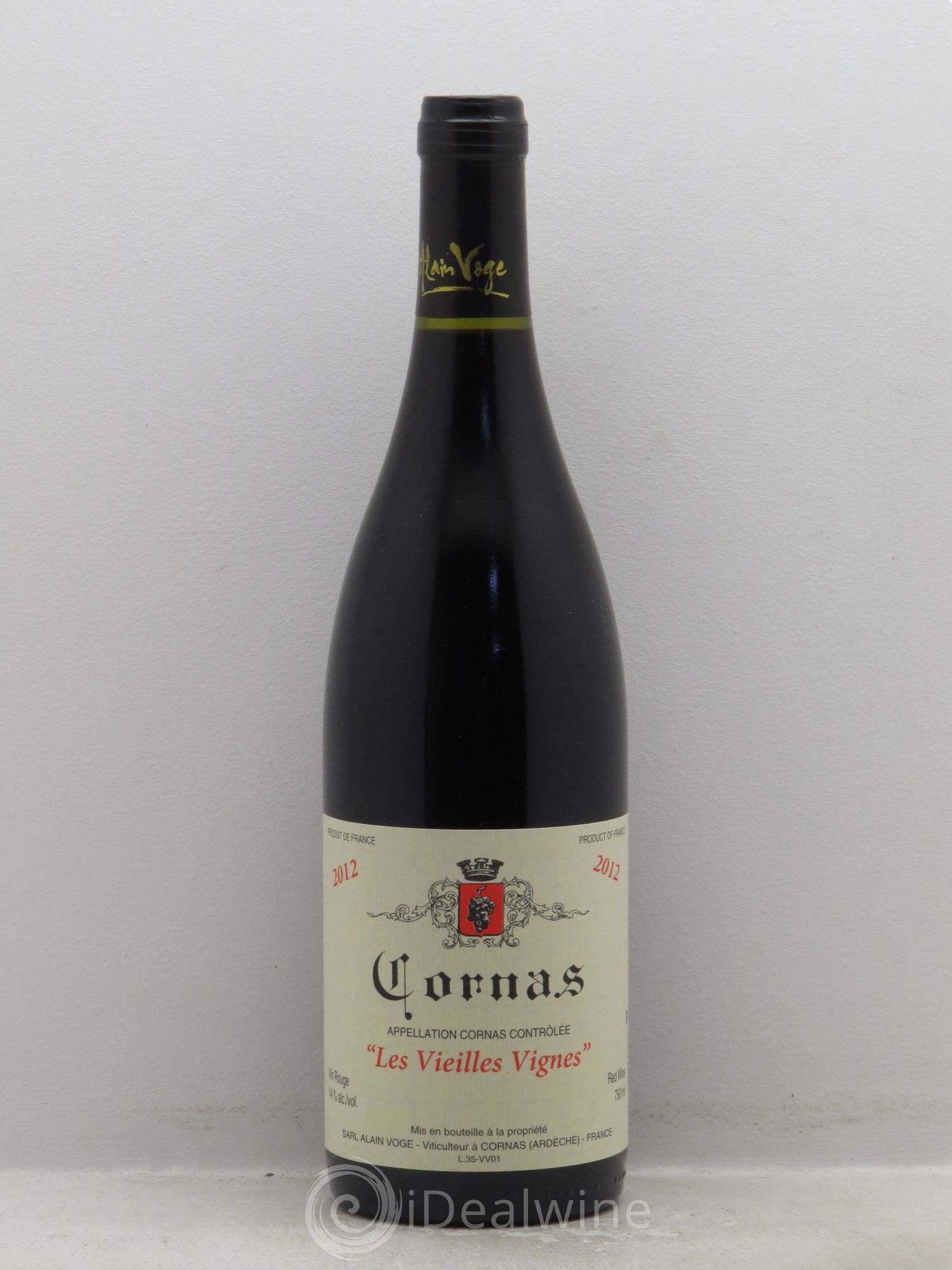 Cornas Les Vieilles Vignes Alain Voge (Domaine) (sans prix de réserve) 2012 - Lot de 1 bouteille - 0