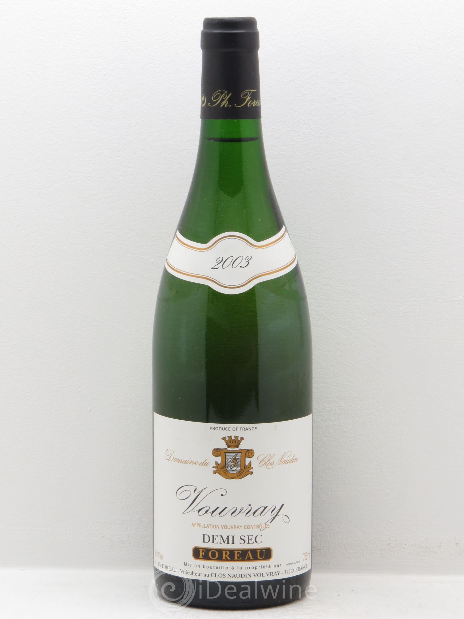 Vouvray Demi-Sec Clos Naudin - Philippe Foreau 2003 - Lot de 1 bouteille - 0