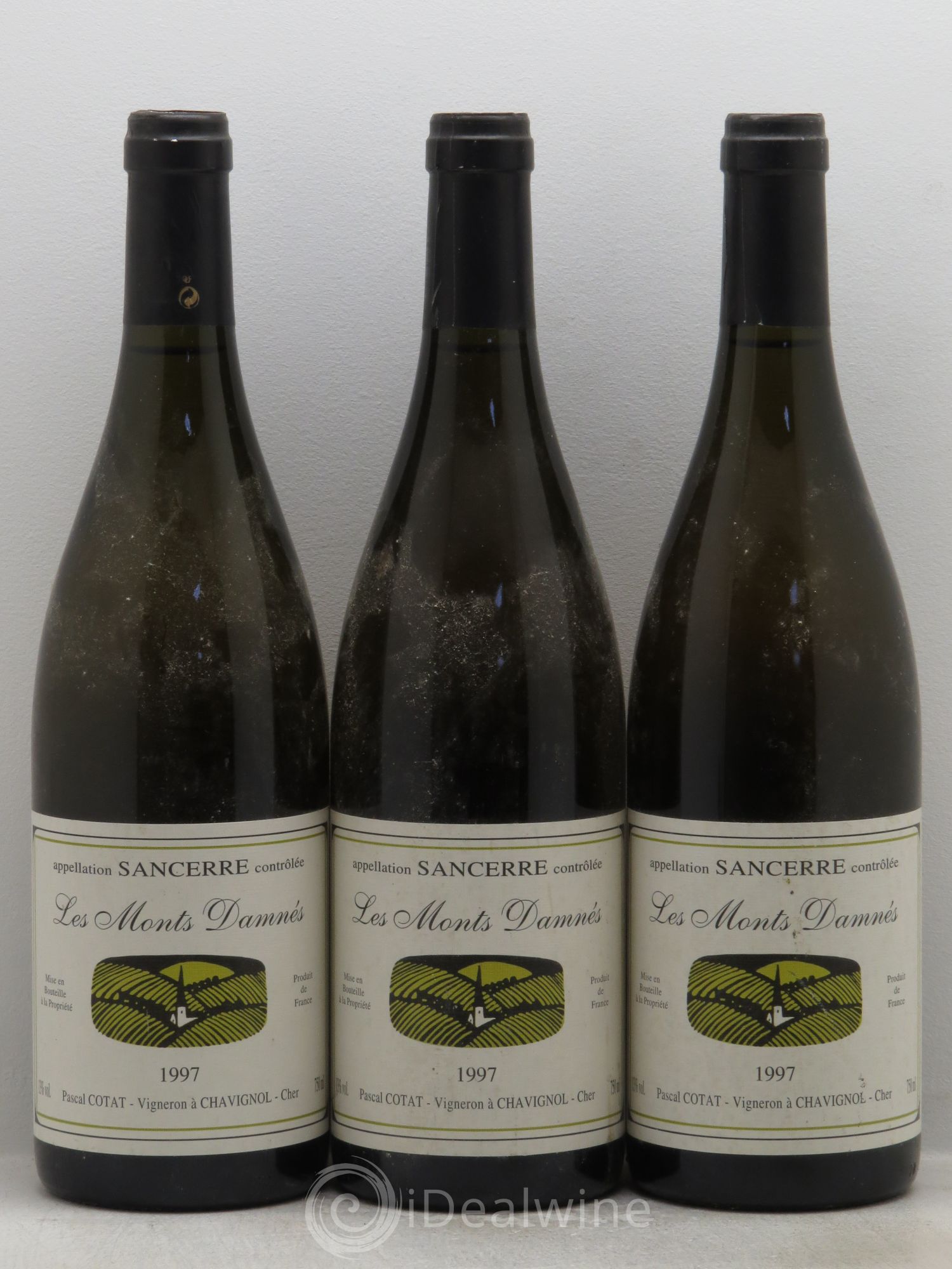 Sancerre Monts Damnés Pascal Cotat (sans prix de réserve) 1997 - Posten von 3 Flaschen - 0