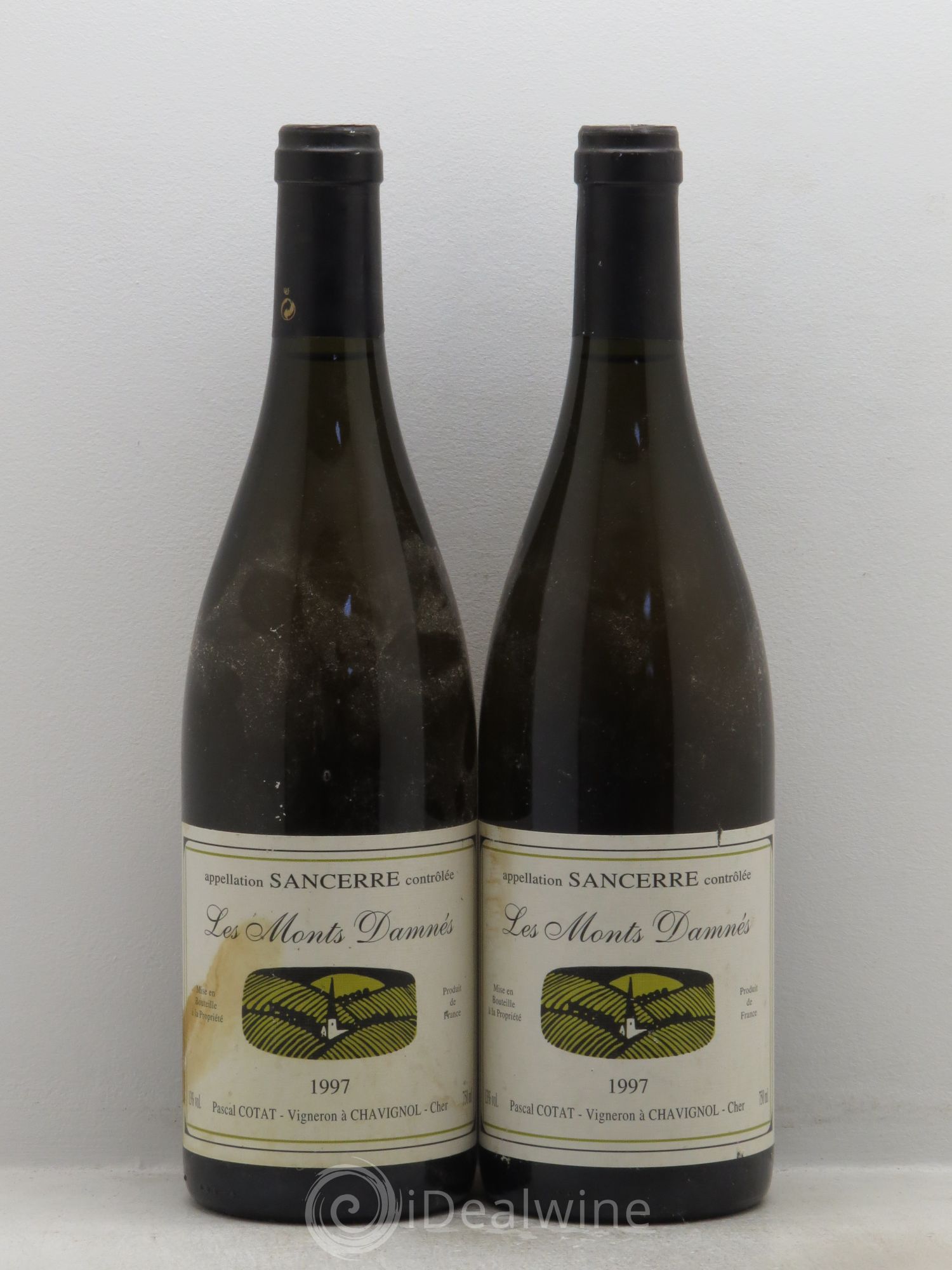 Sancerre Monts Damnés Pascal Cotat (sans prix de réserve) 1997 - Posten von 2 Flaschen - 0
