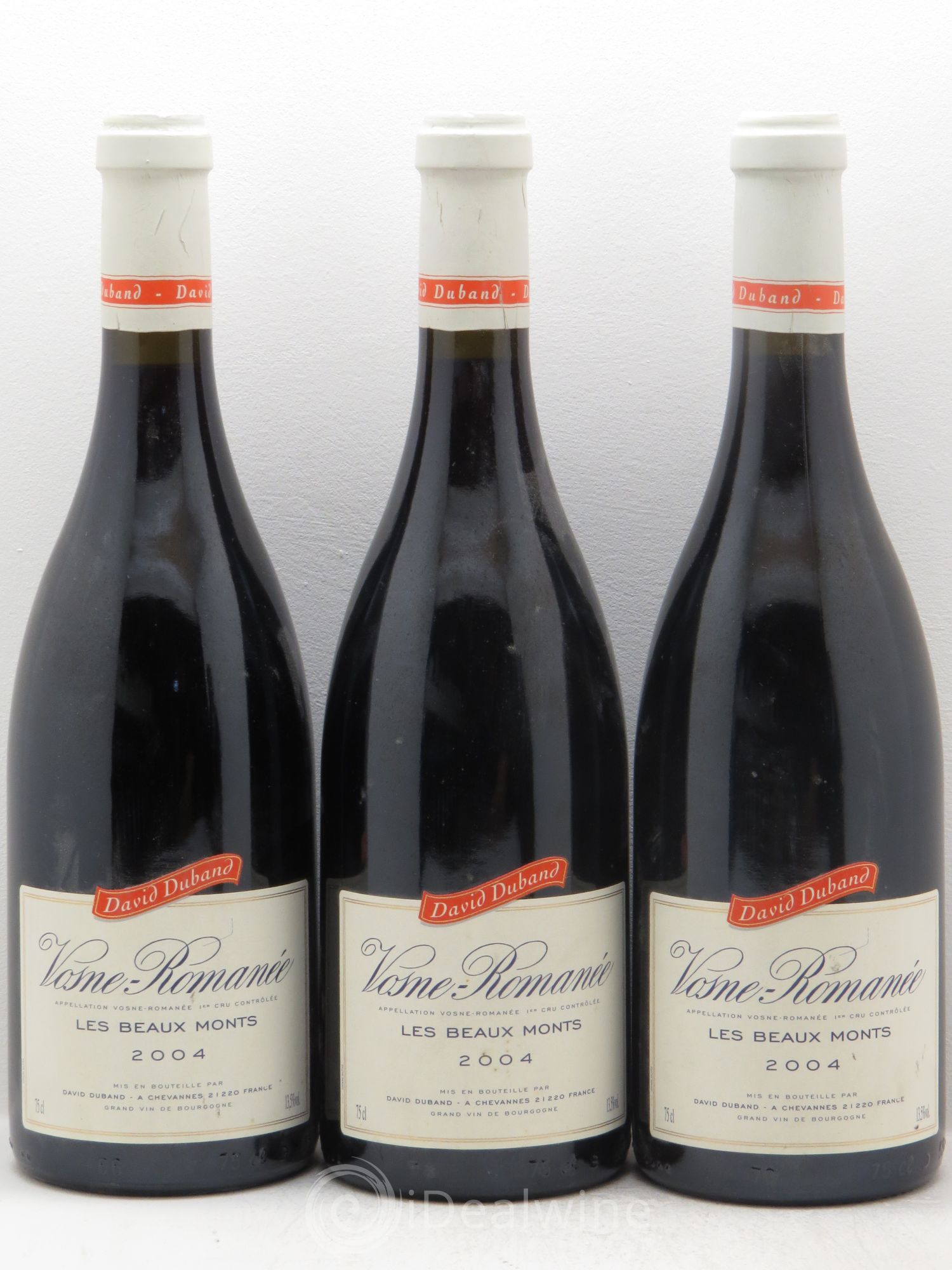 Vosne-Romanée 1er Cru David Duband 2004 - Lot de 3 bouteilles - 0