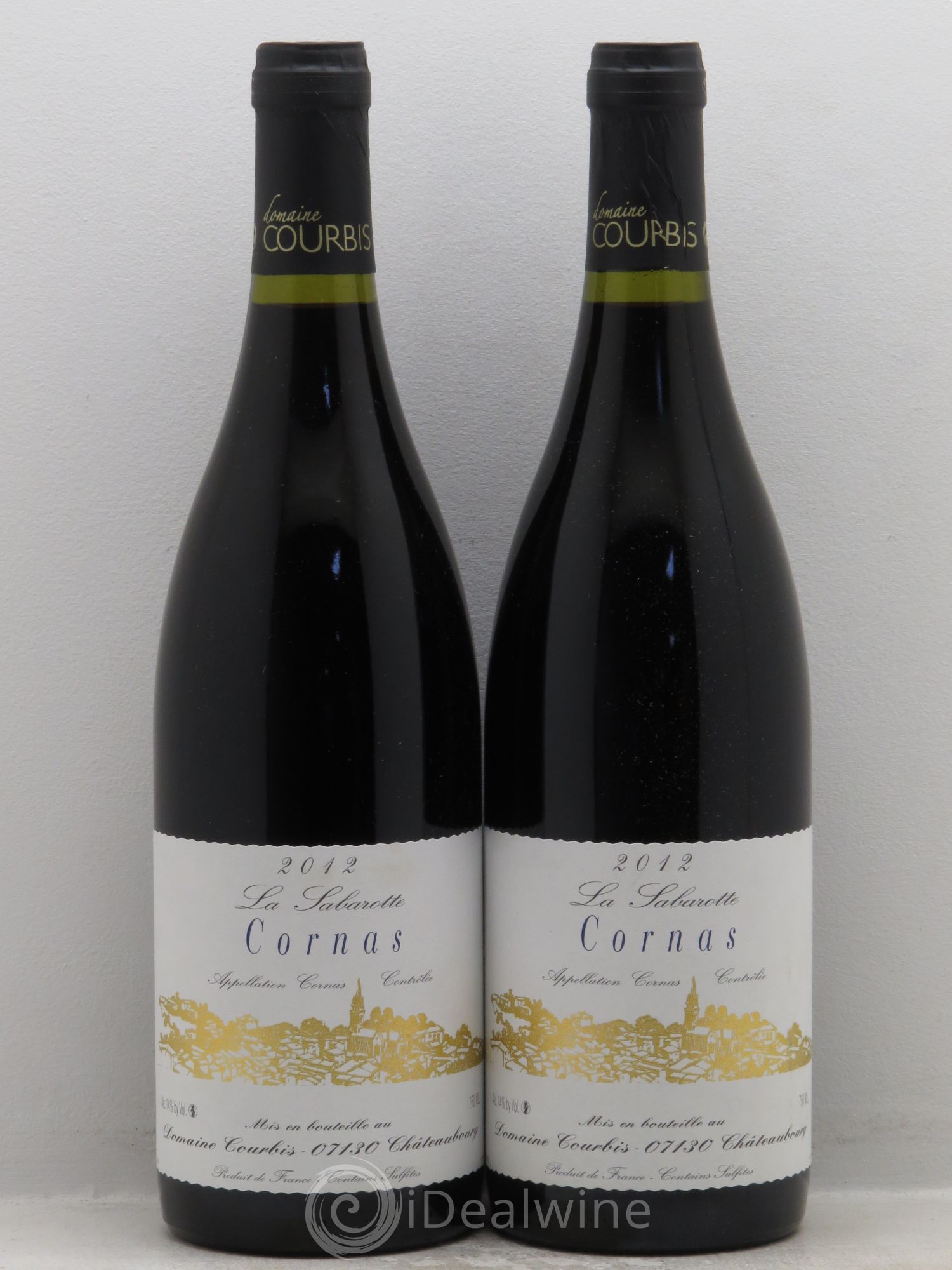Cornas La Sabarotte Courbis (sans prix de réserve) 2012 - Posten von 2 Flaschen - 0