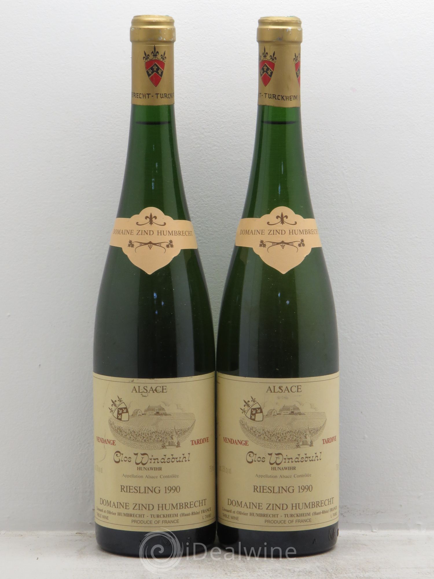 Alsace Riesling Clos Windsbuhl Zind-Humbrecht (Domaine) 1990 - Lot de 2 bouteilles - 0