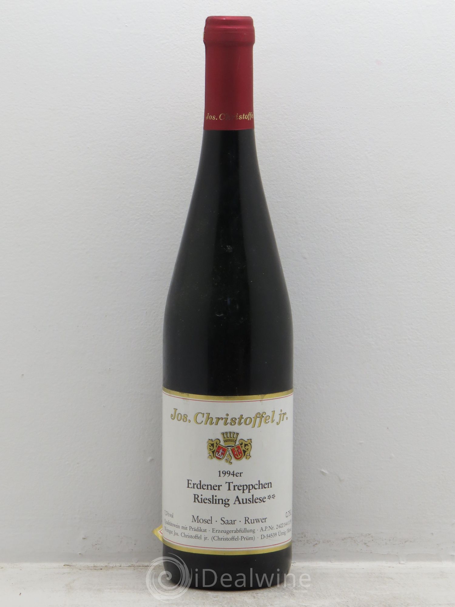 Riesling Jos.Christoffel Erdener Treppchen Auslese 1994 - Posten von 1 Flasche - 0