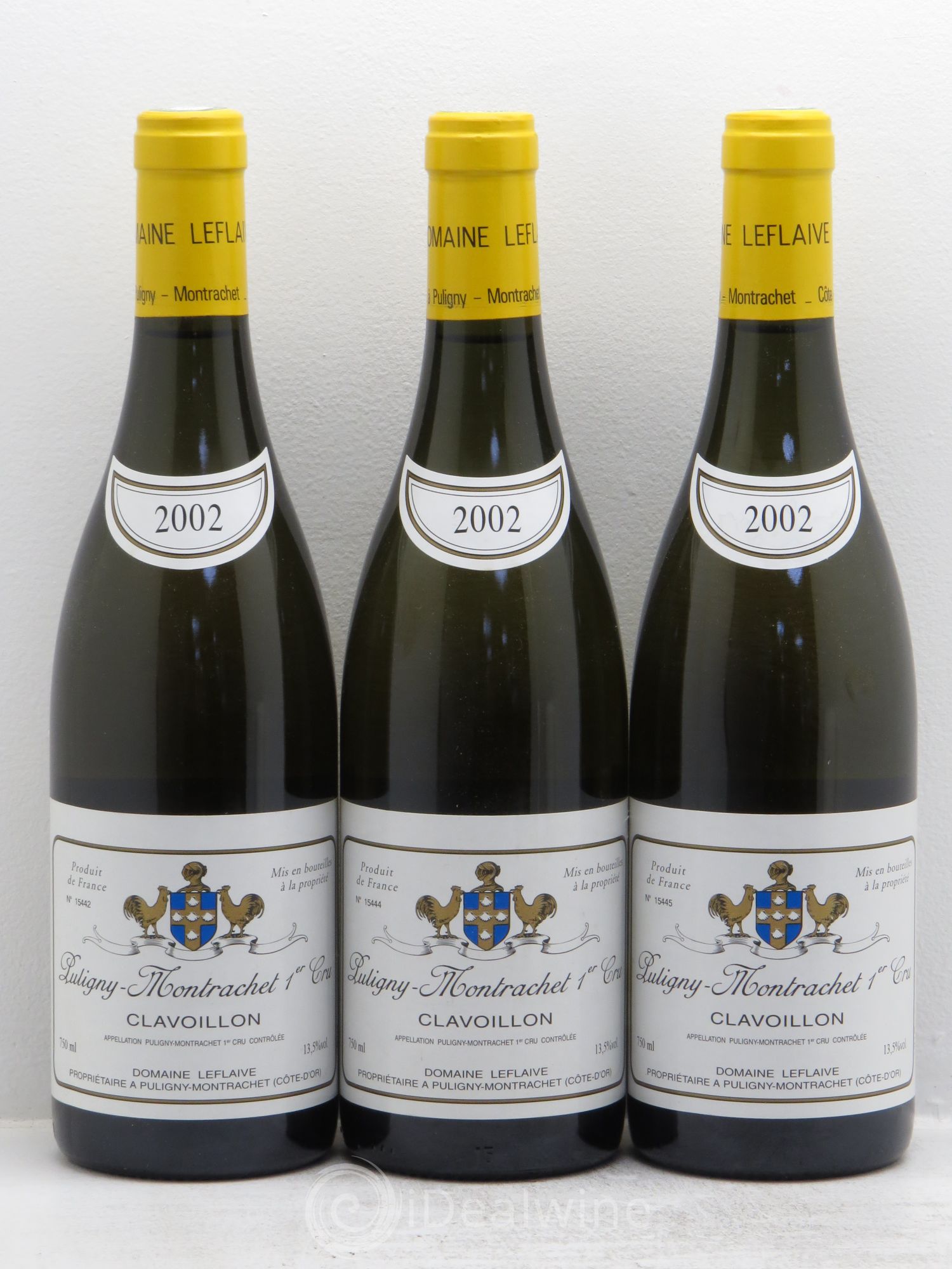 Puligny-Montrachet 1er Cru Clavoillon Leflaive (Domaine) 2002 - Lot de 3 bouteilles - 0