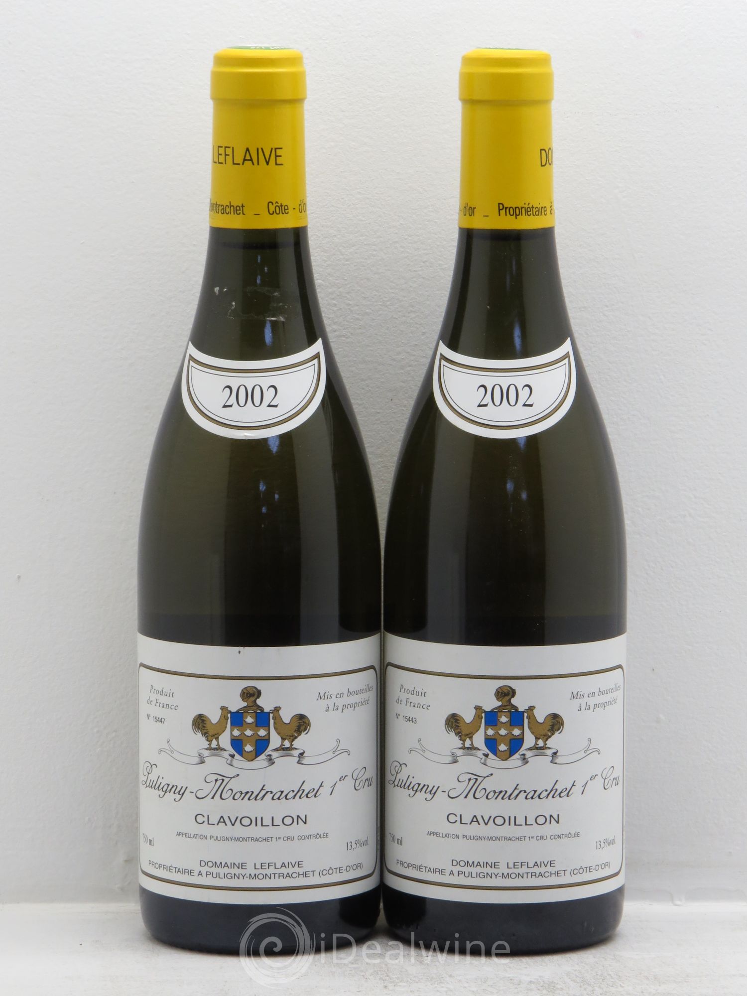 Puligny-Montrachet 1er Cru Clavoillon Leflaive (Domaine) 2002 - Lot de 2 bouteilles - 0