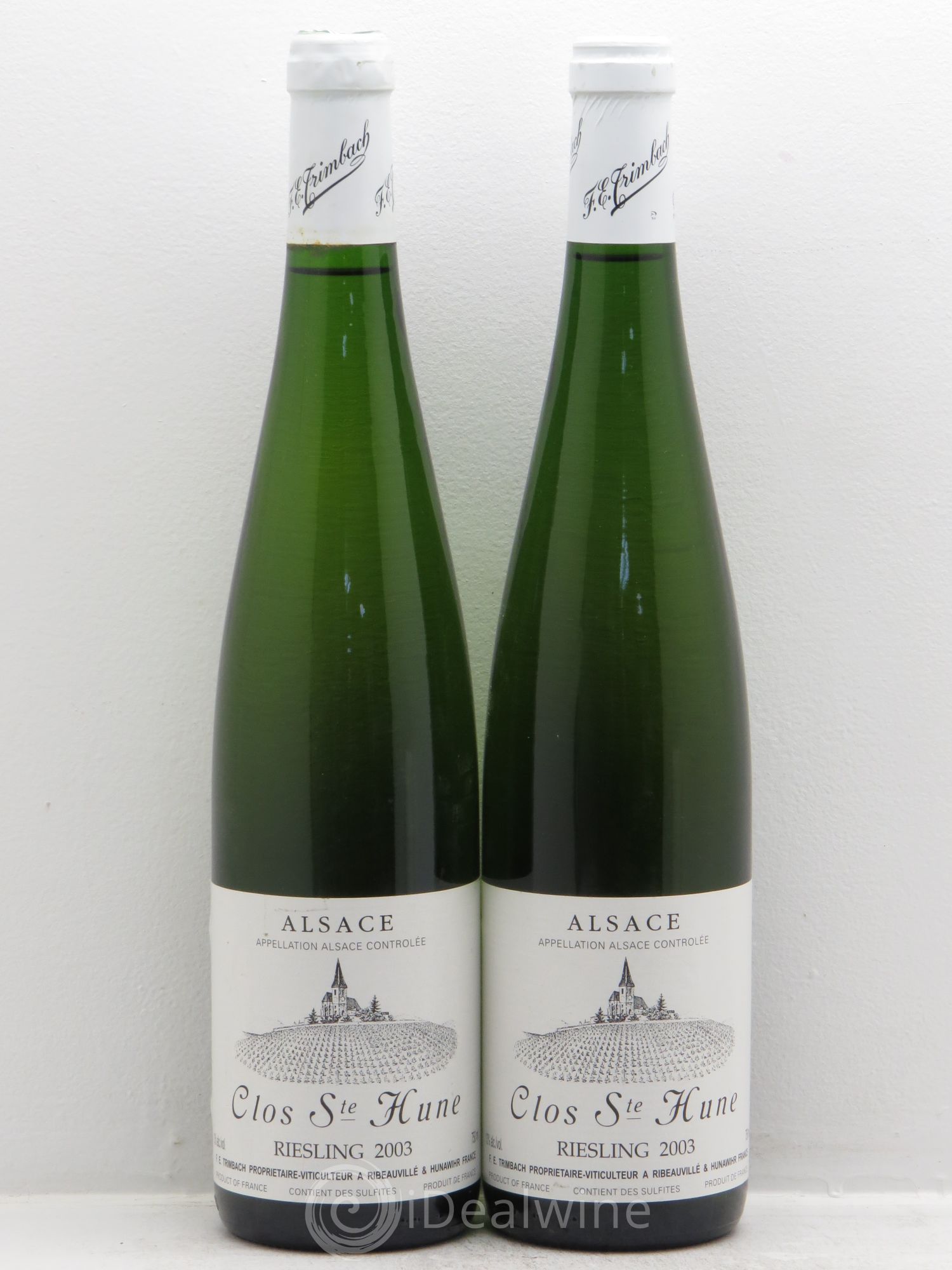 Alsace Riesling Clos Sainte-Hune Trimbach (Domaine) 2003 - Lot de 2 bouteilles - 0