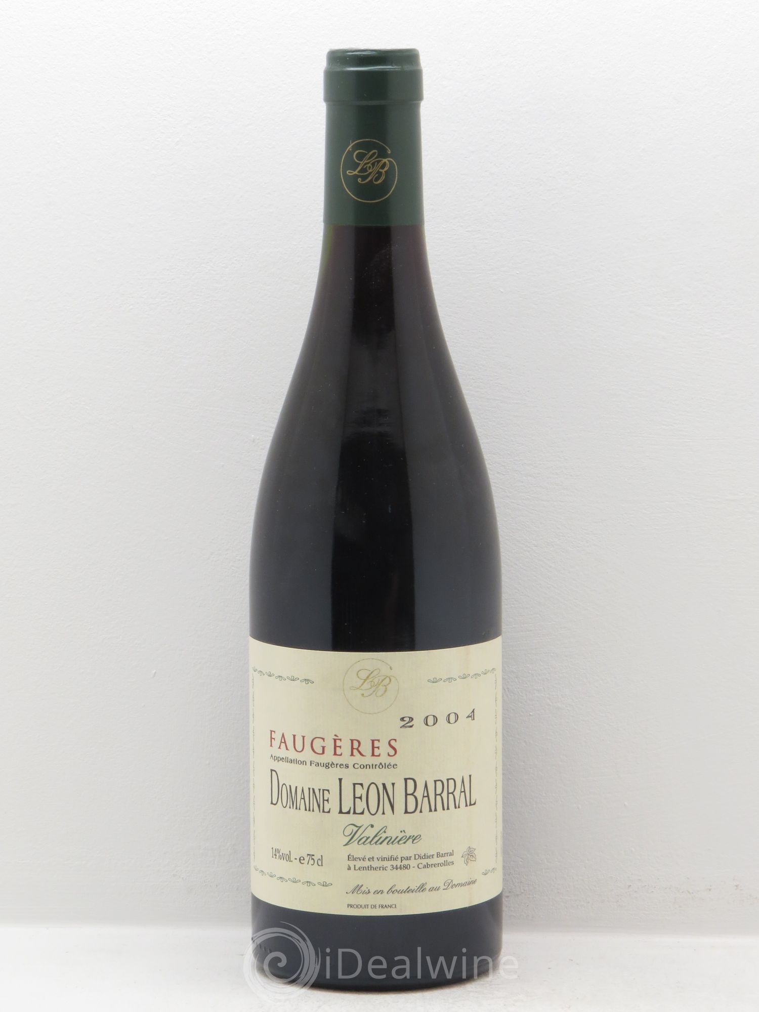 Faugères Valinière Domaine Léon Barral 2004 - Lot de 1 bouteille - 0