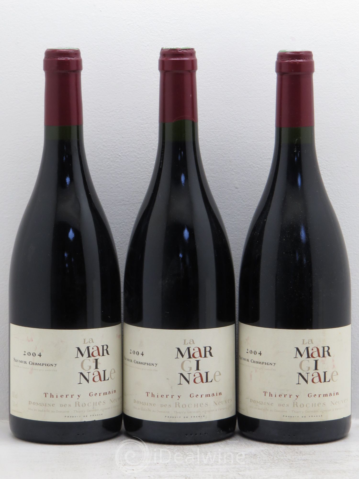 Saumur-Champigny La Marginale Domaine des Roches Neuves - Thierry Germain (sans prix de réserve) 2004 - Lot de 3 bouteilles - 0