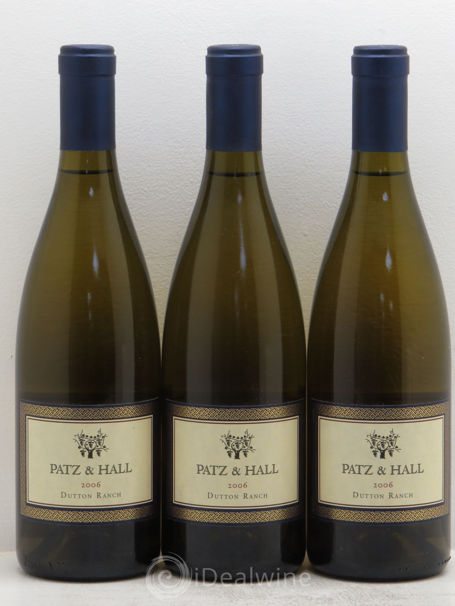 USA Russian River Valley Chardonnay Patz et Hall Dutton Ranch 2006 - Posten von 3 Flaschen - 0