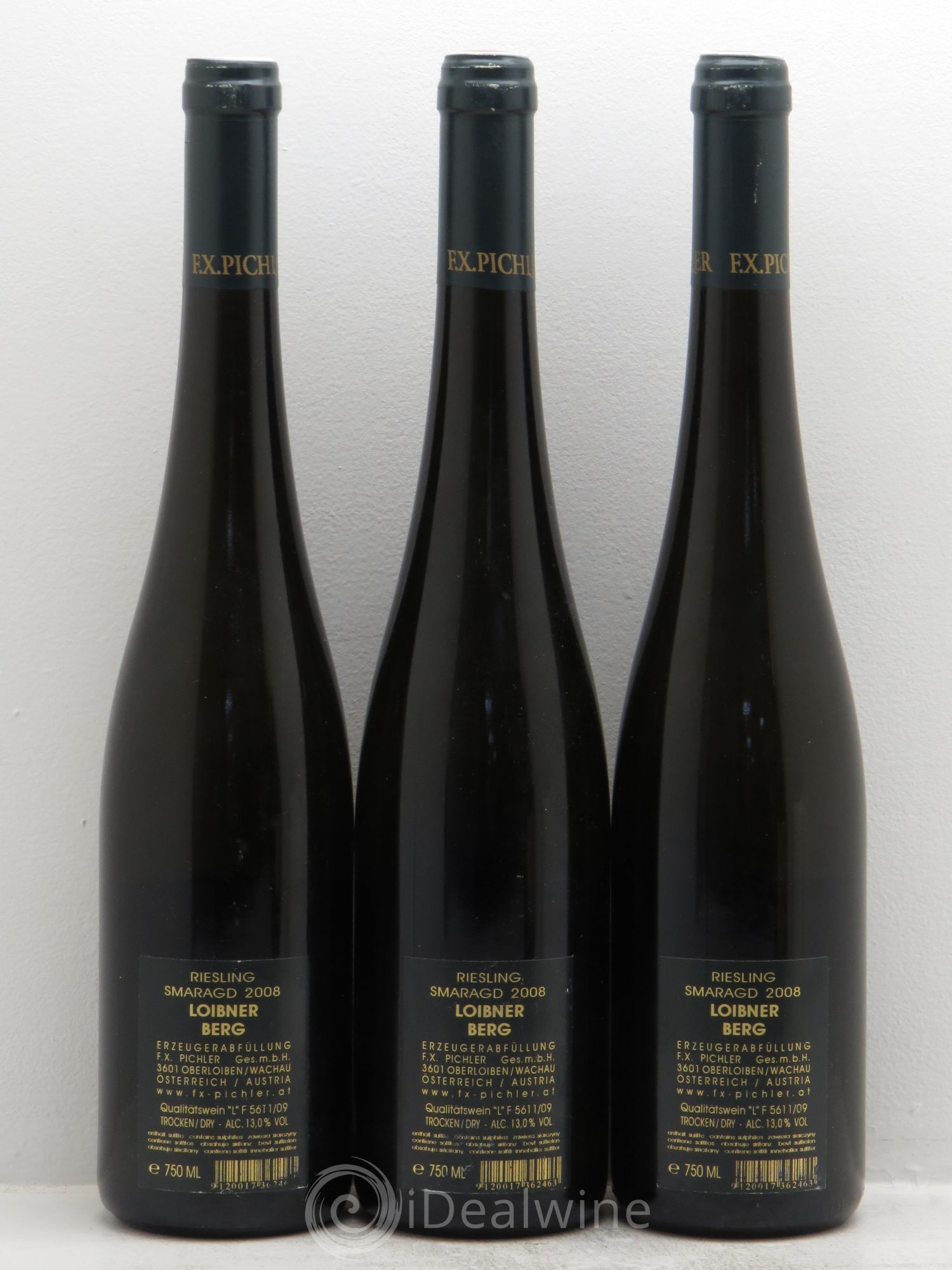 Riesling Smaragd Loibner Berg FX Pichler 2008 - Posten von 3 Flaschen - 1