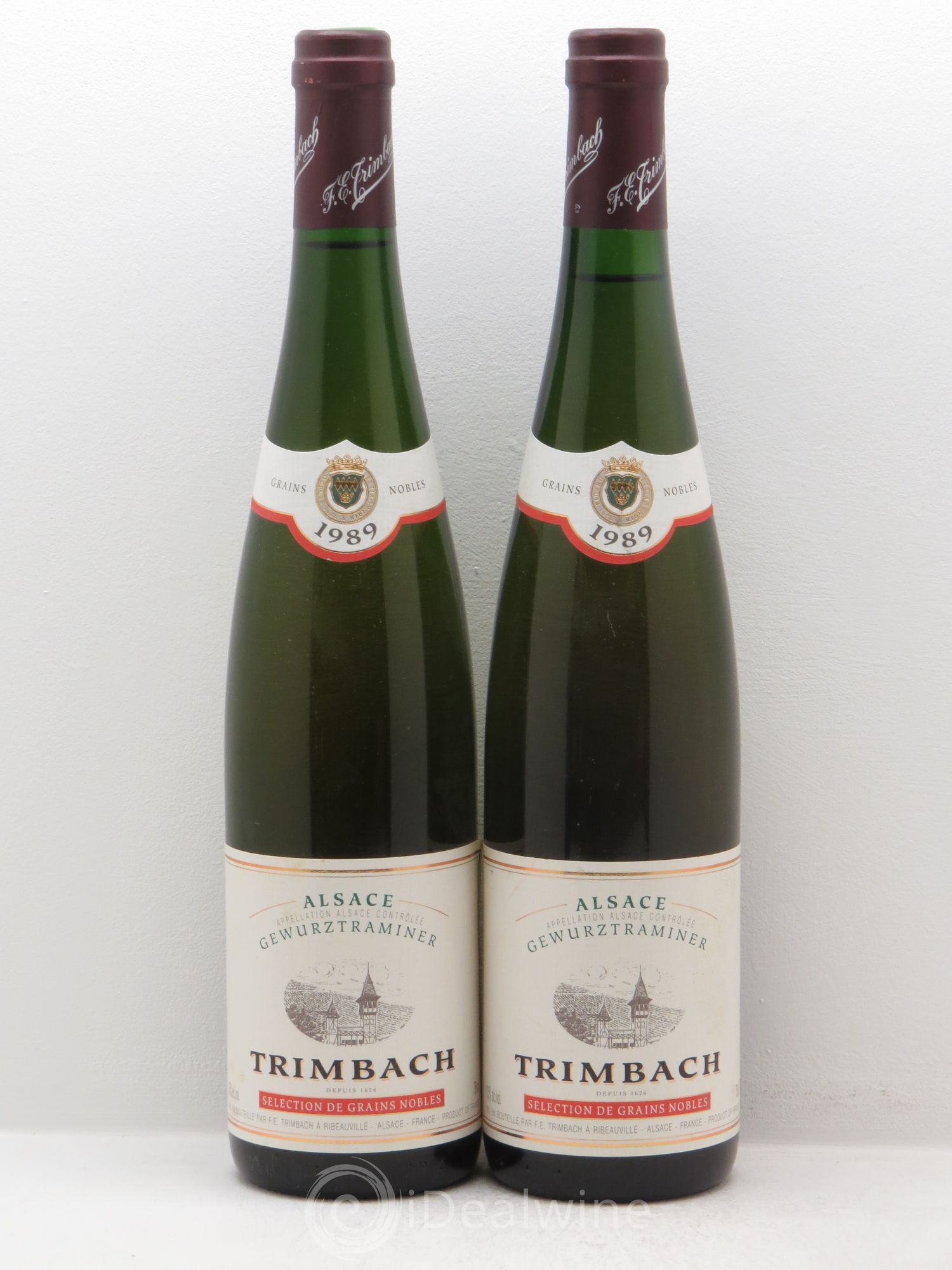 Alsace Gewurztraminer Sélection de Grains Nobles Trimbach (Domaine) 1989 - Lotto di 2 bottiglie - 0