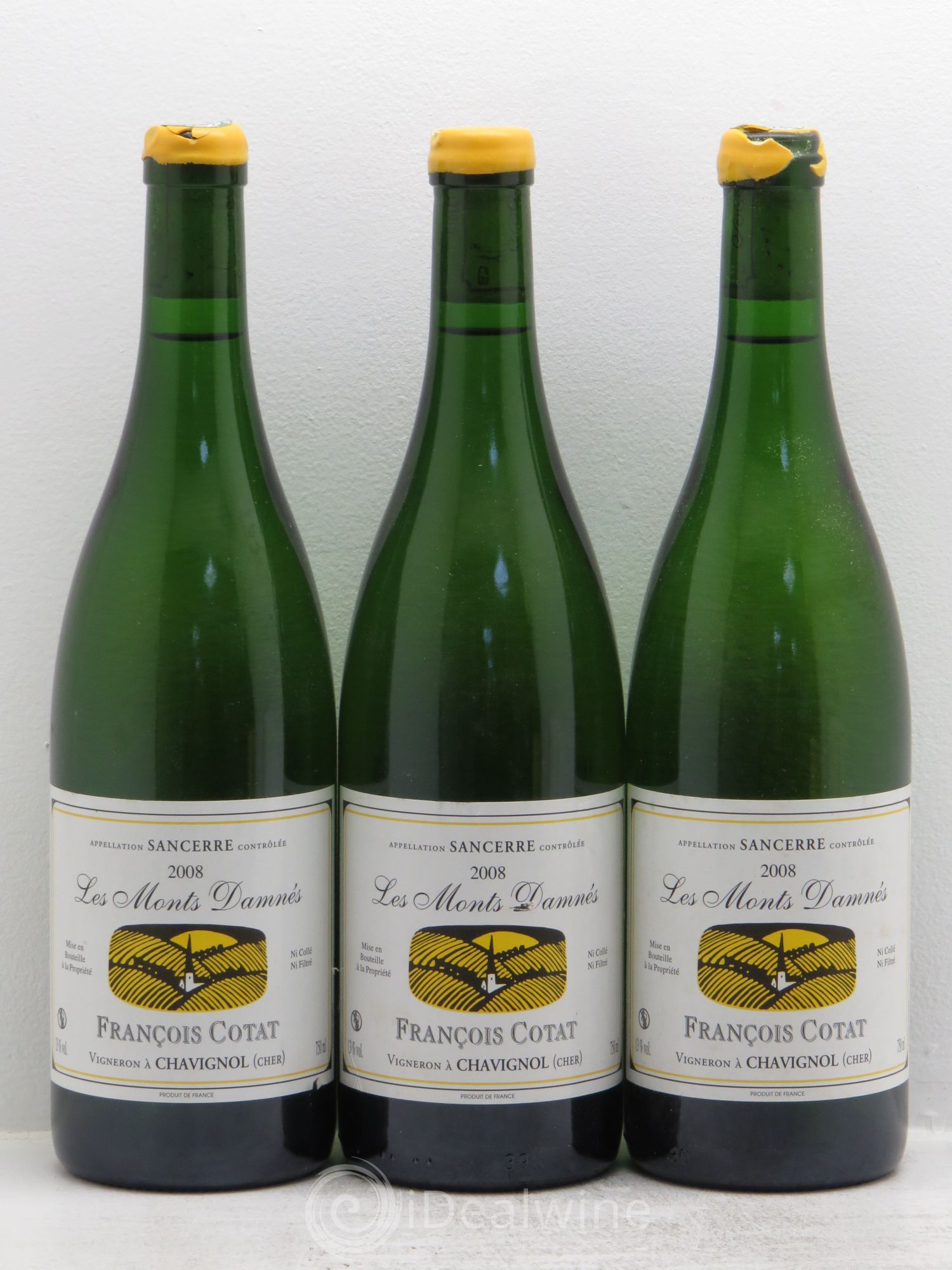 Sancerre Les Monts Damnés François Cotat 2008 - Lot de 3 bouteilles - 0