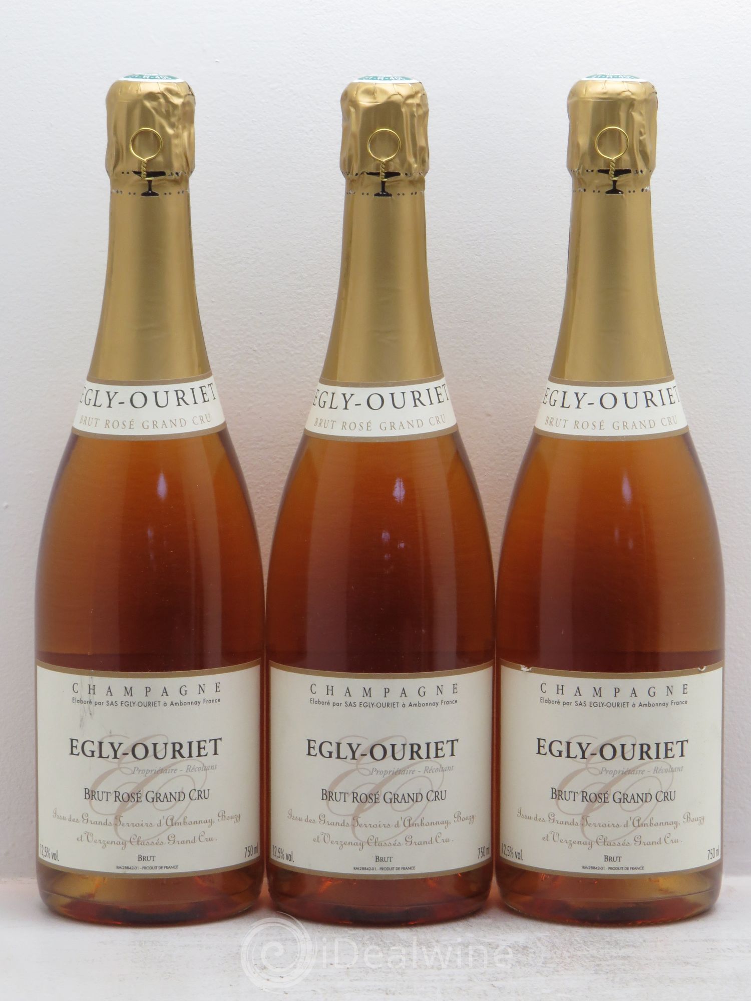 Champagne - Egly Ouriet Brut Grand Cru - Posten von 3 Flaschen - 0