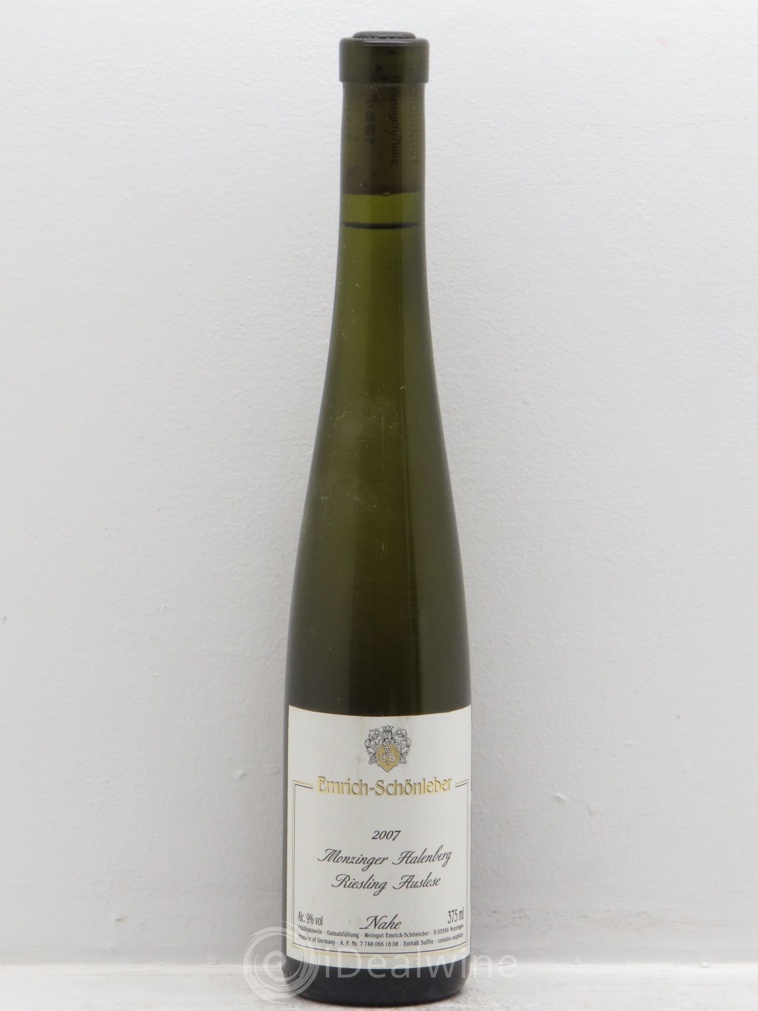 Riesling Monziger Halenberg Emrich Auslese Schonleber 2007 - Posten von 1 Demi-Flasche - 0