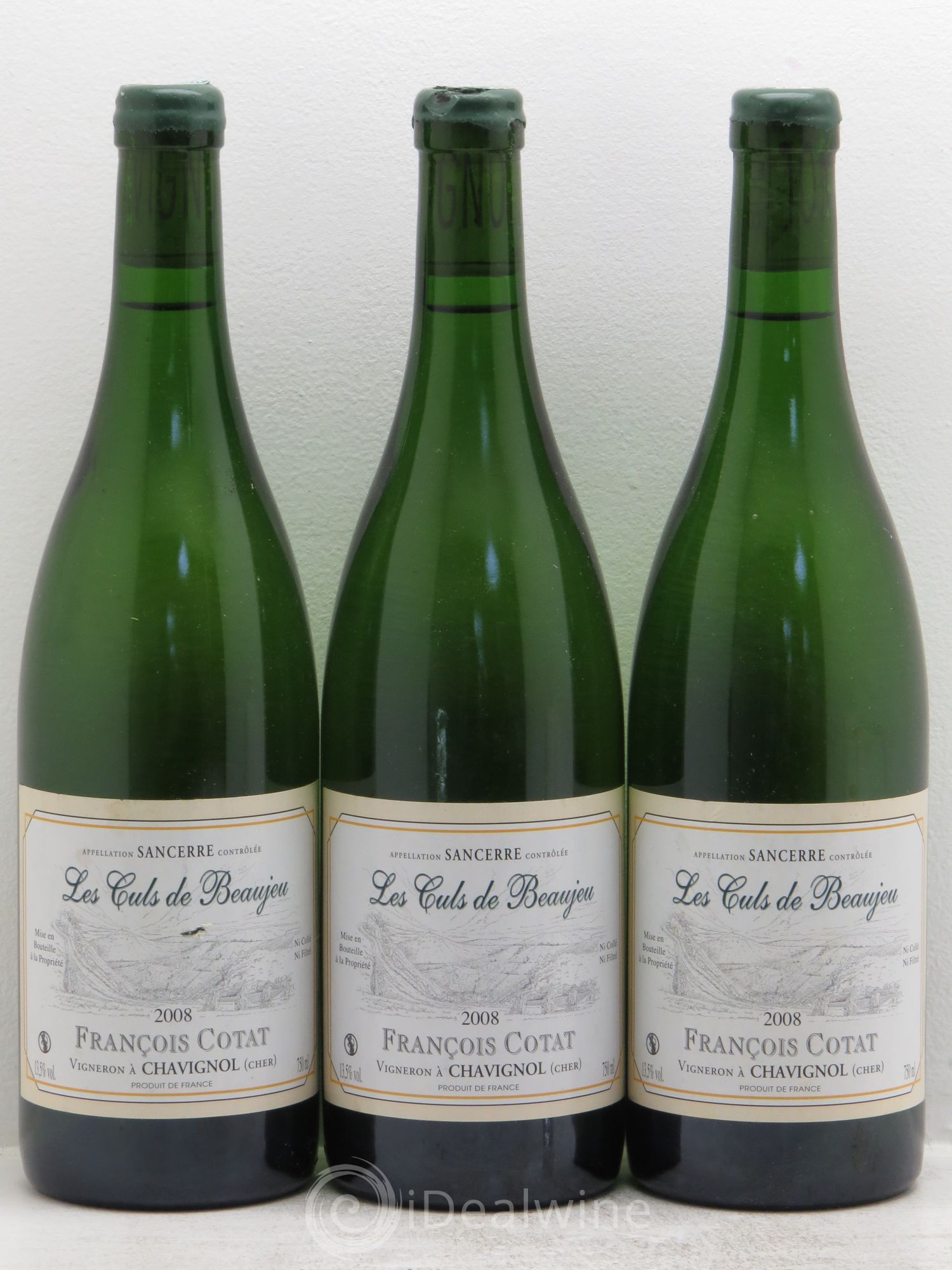 Sancerre Les Culs de Beaujeu François Cotat 2008 - Lot de 3 bouteilles - 0