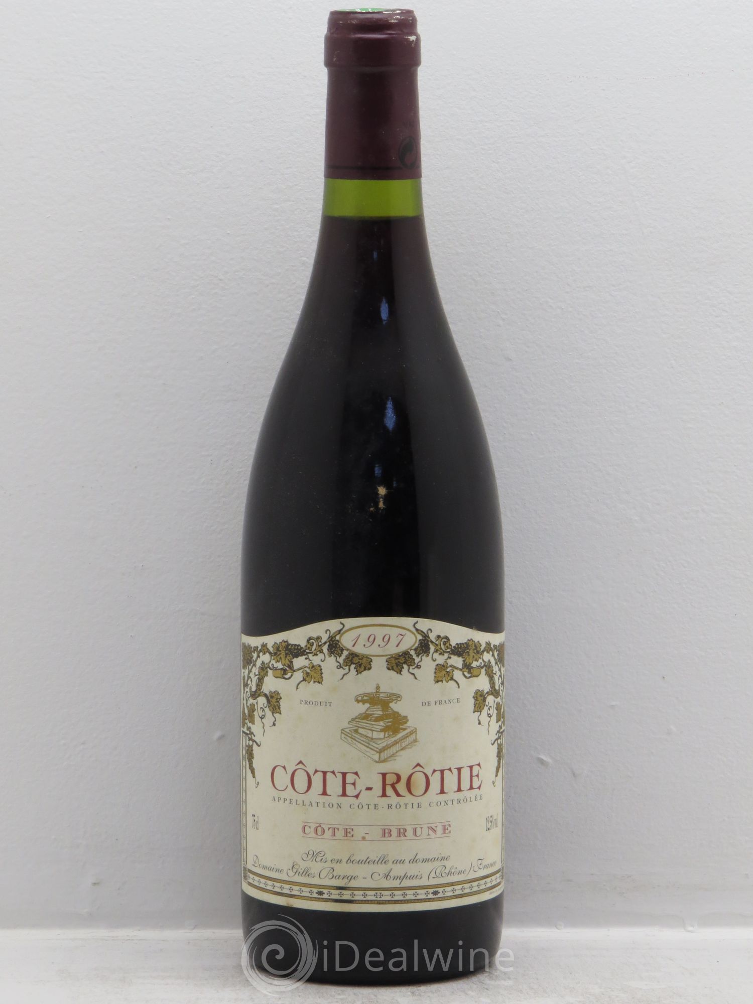Côte-Rôtie Côte Brune - Gilles Barge 1997 - Posten von 1 Flasche - 0