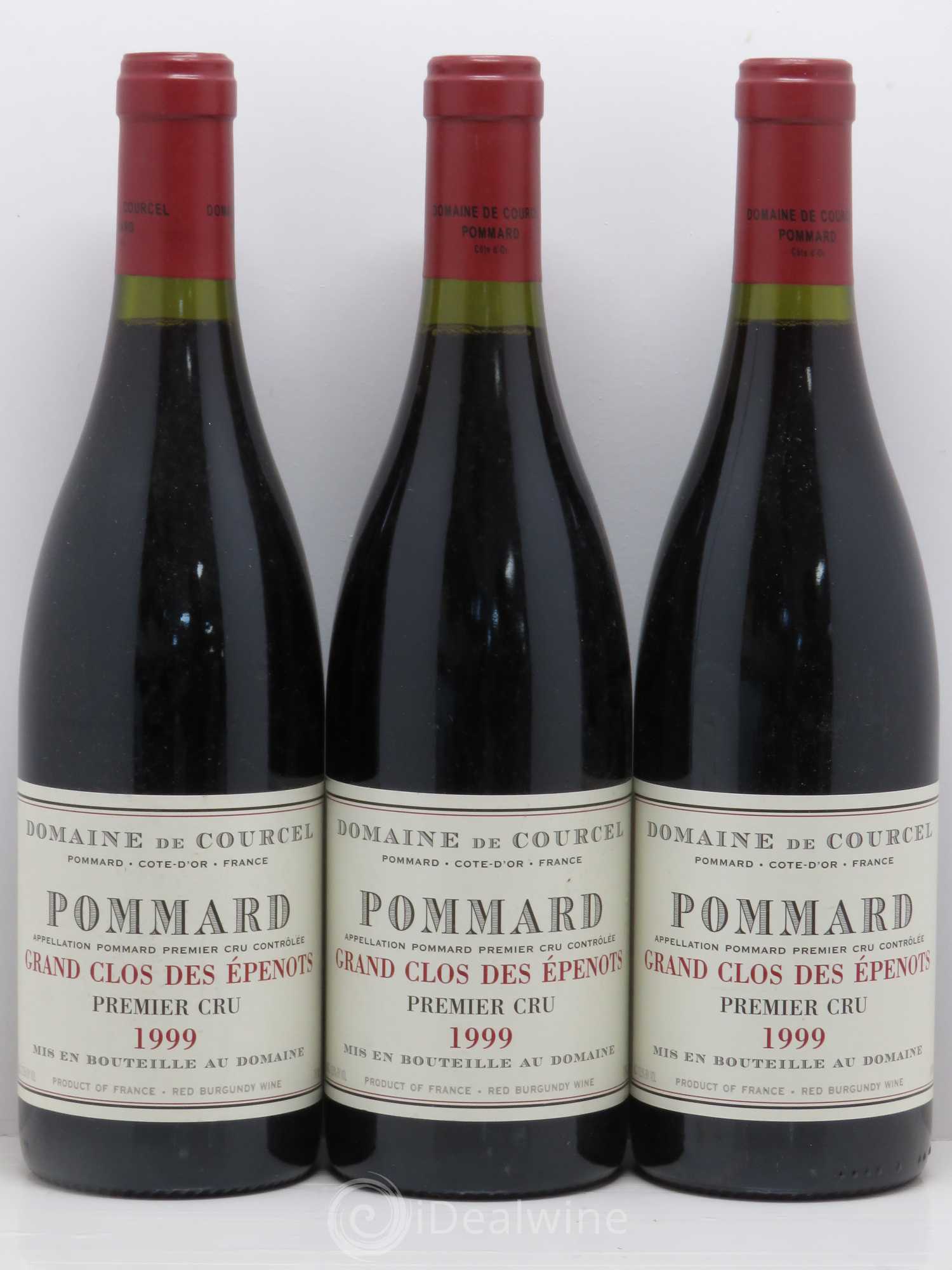 Pommard 1er Cru Grand Clos des Epenots de Courcel (Domaine) 1999 - Lot de 3 bouteilles - 0