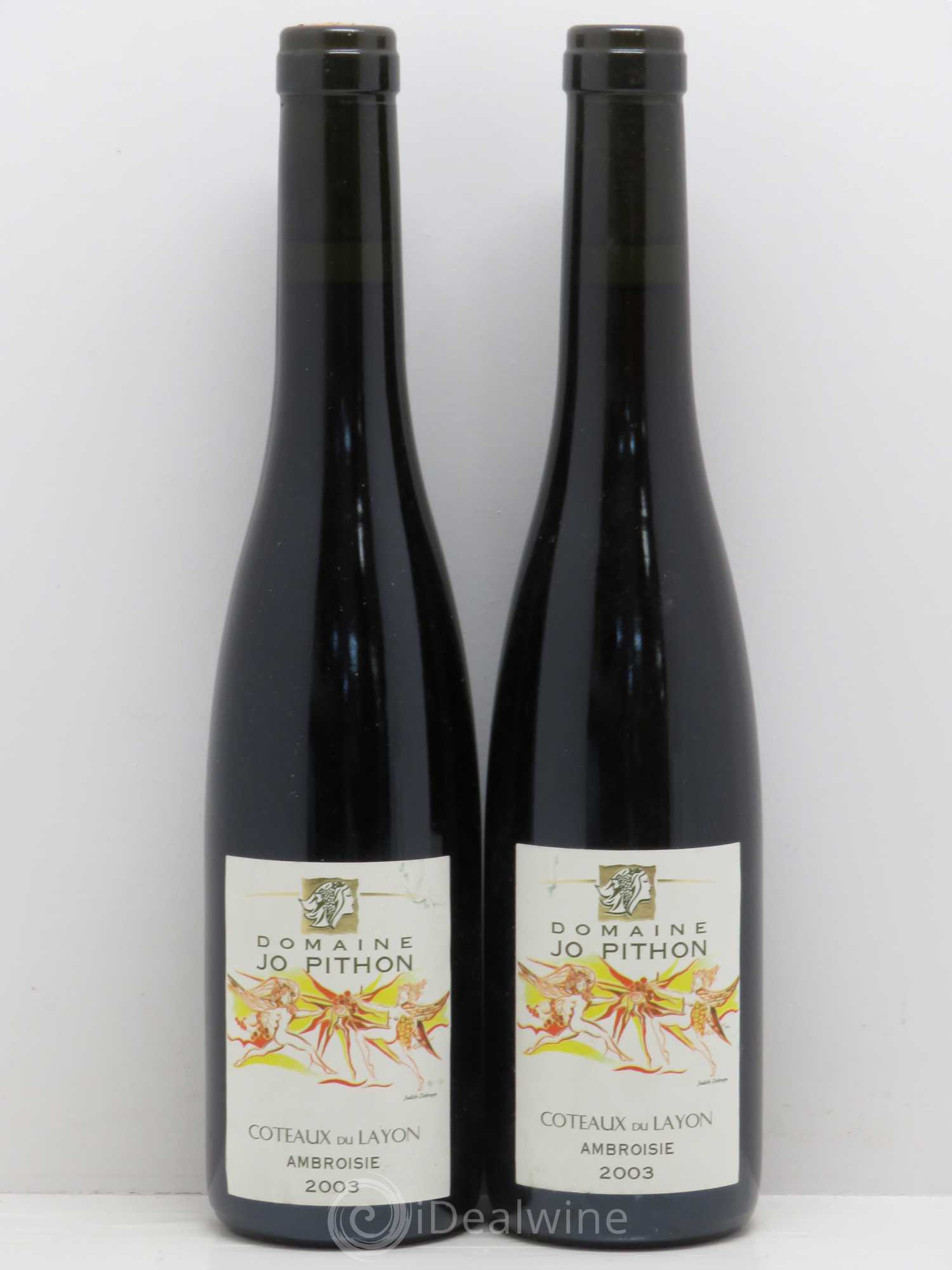 Coteaux du Layon Ambroisie Jo Pithon 2003 - Posten von 2 Demi-Flaschen - 0