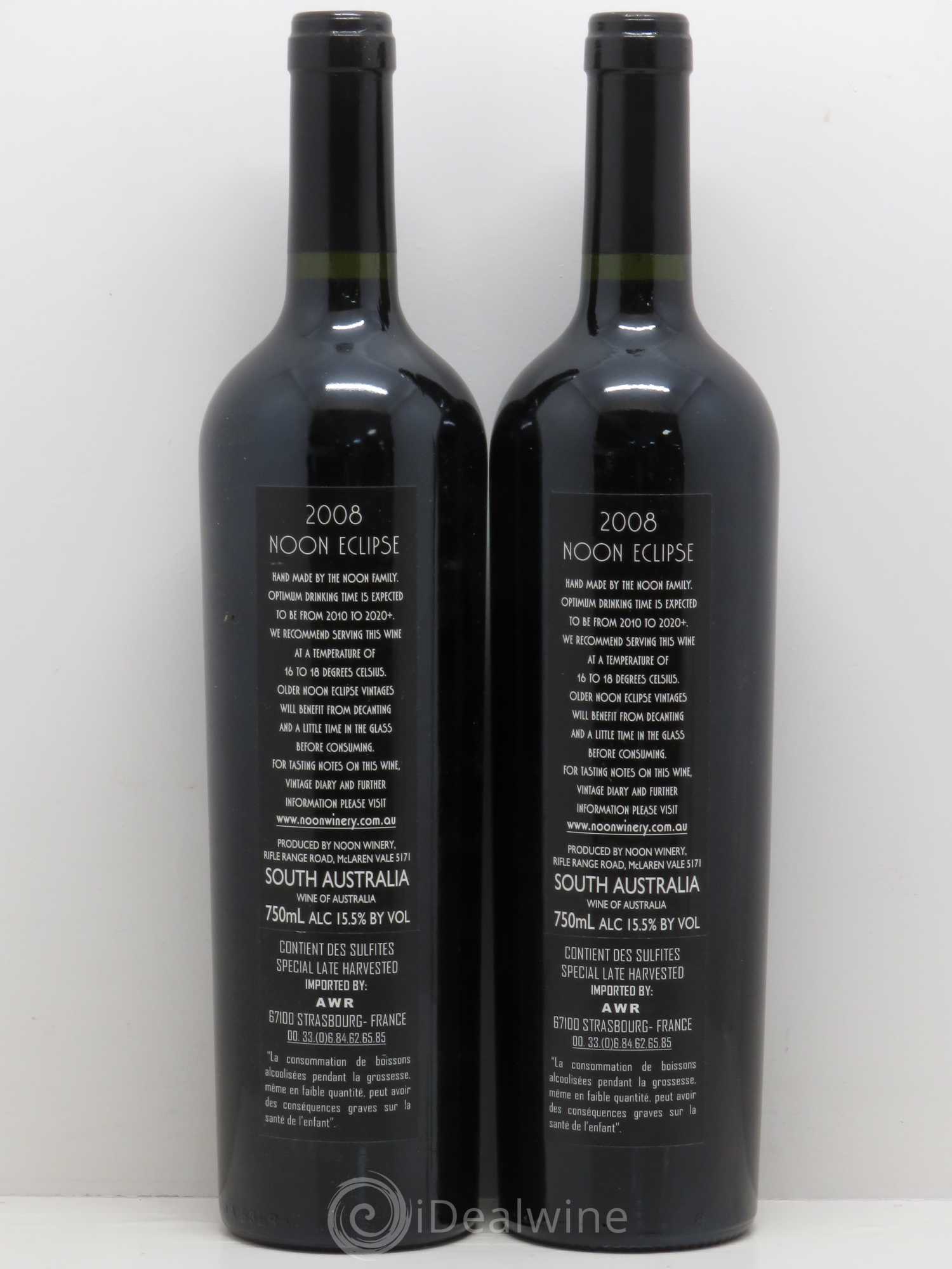 Australie Noon Eclipse 2008 - Lot de 2 bouteilles - 1
