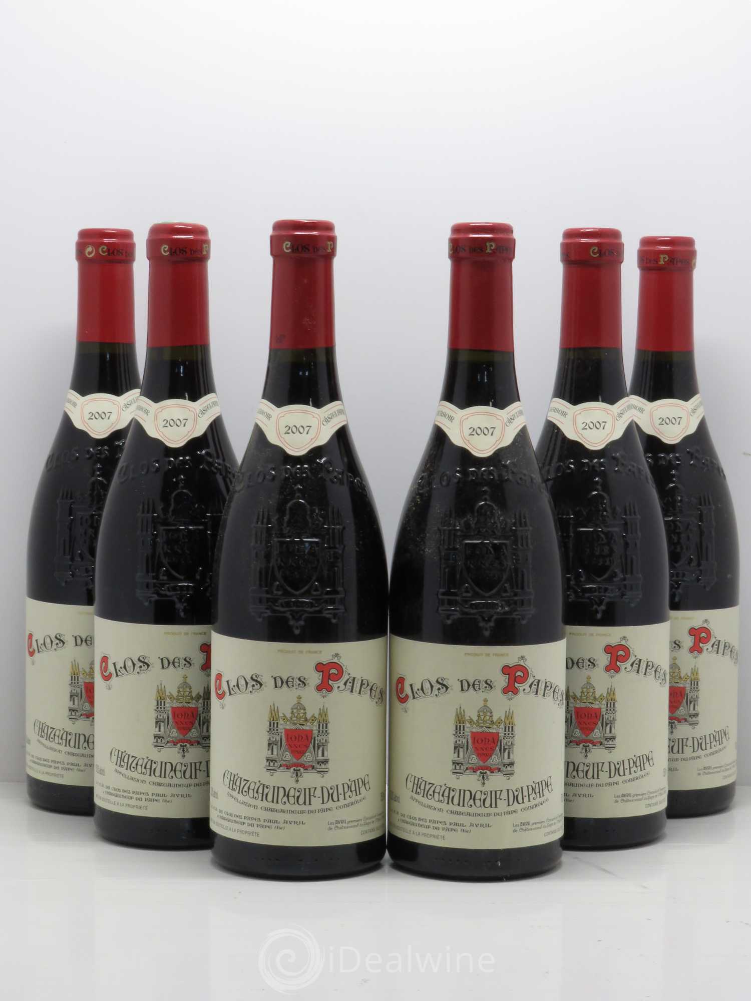 Châteauneuf-du-Pape Clos des Papes - Paul Avril 2007 - Lot de 6 bouteilles - 0