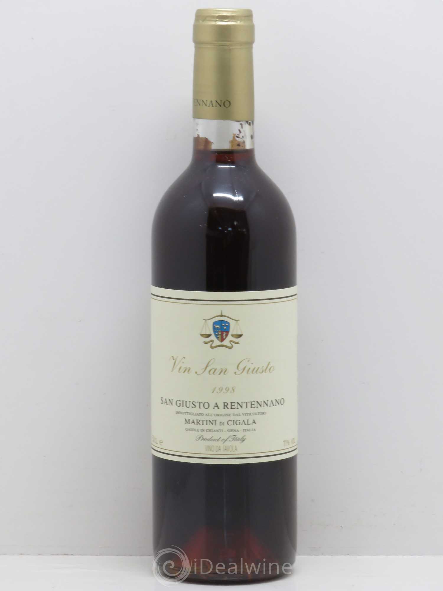 Italie Fattoria San Giusto a Rentennano Vin San Giusto (Toscane) 50 cl 1998 - Posten von 1 Fillette - 0