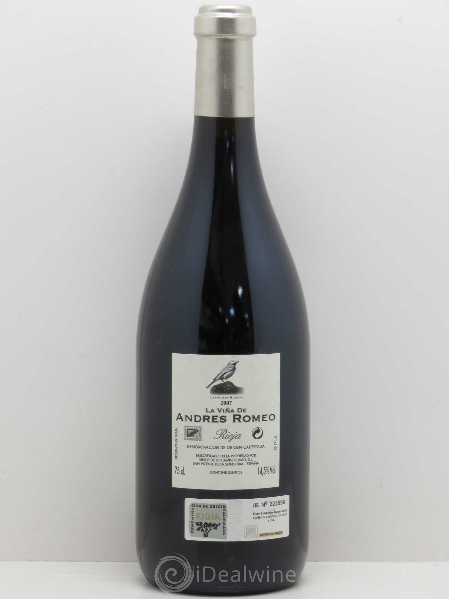 Rioja DOCA La Vina Des Andres Romeo 2007 - Posten von 1 Flasche - 1