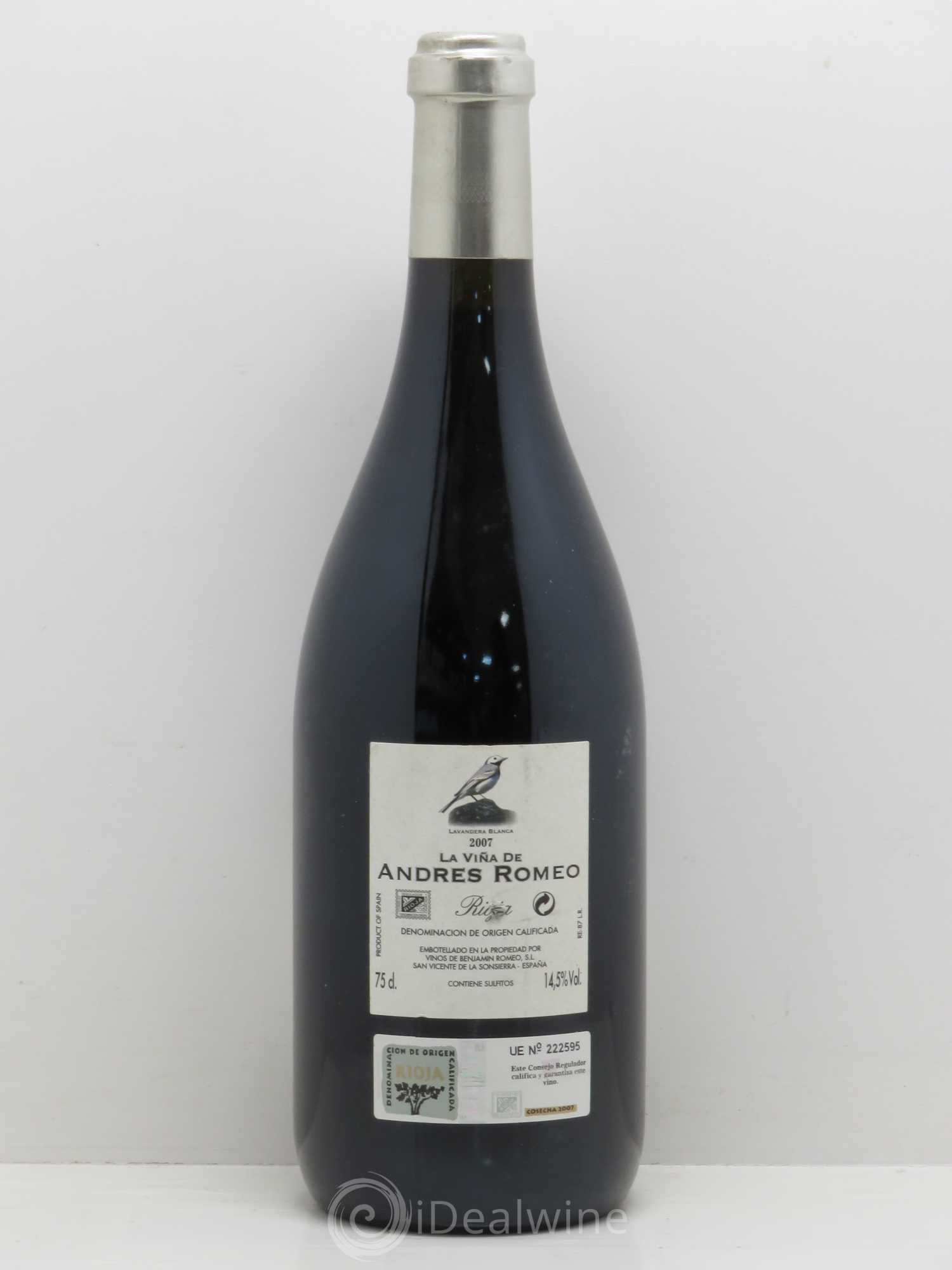 Rioja DOCA La Vina Des Andres Romeo (sans prix de réserve) 2007 - Posten von 1 Flasche - 1