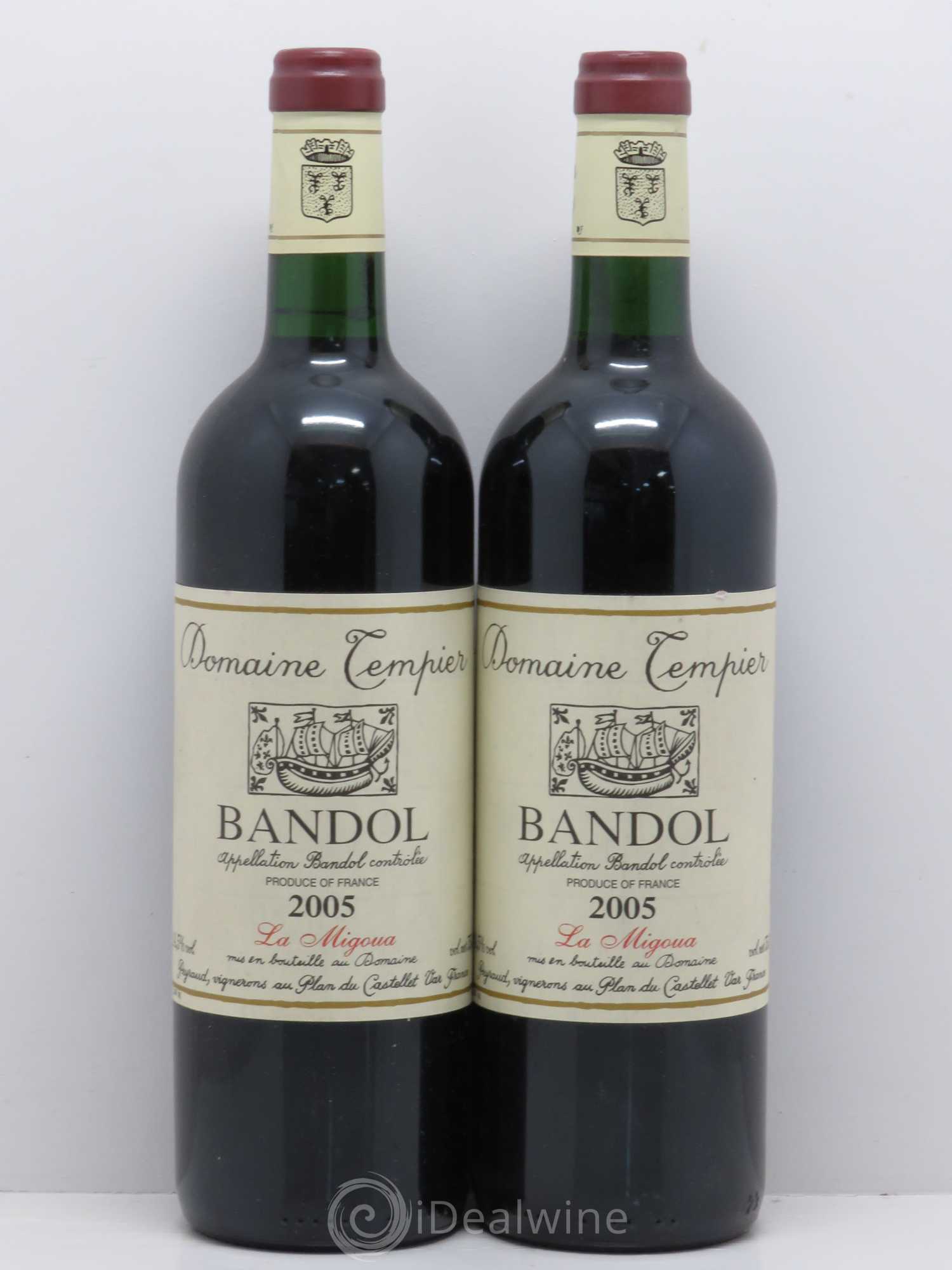 Bandol Domaine Tempier Cuvée La Migoua Famille Peyraud 2005 - Lot de 2 bouteilles - 0